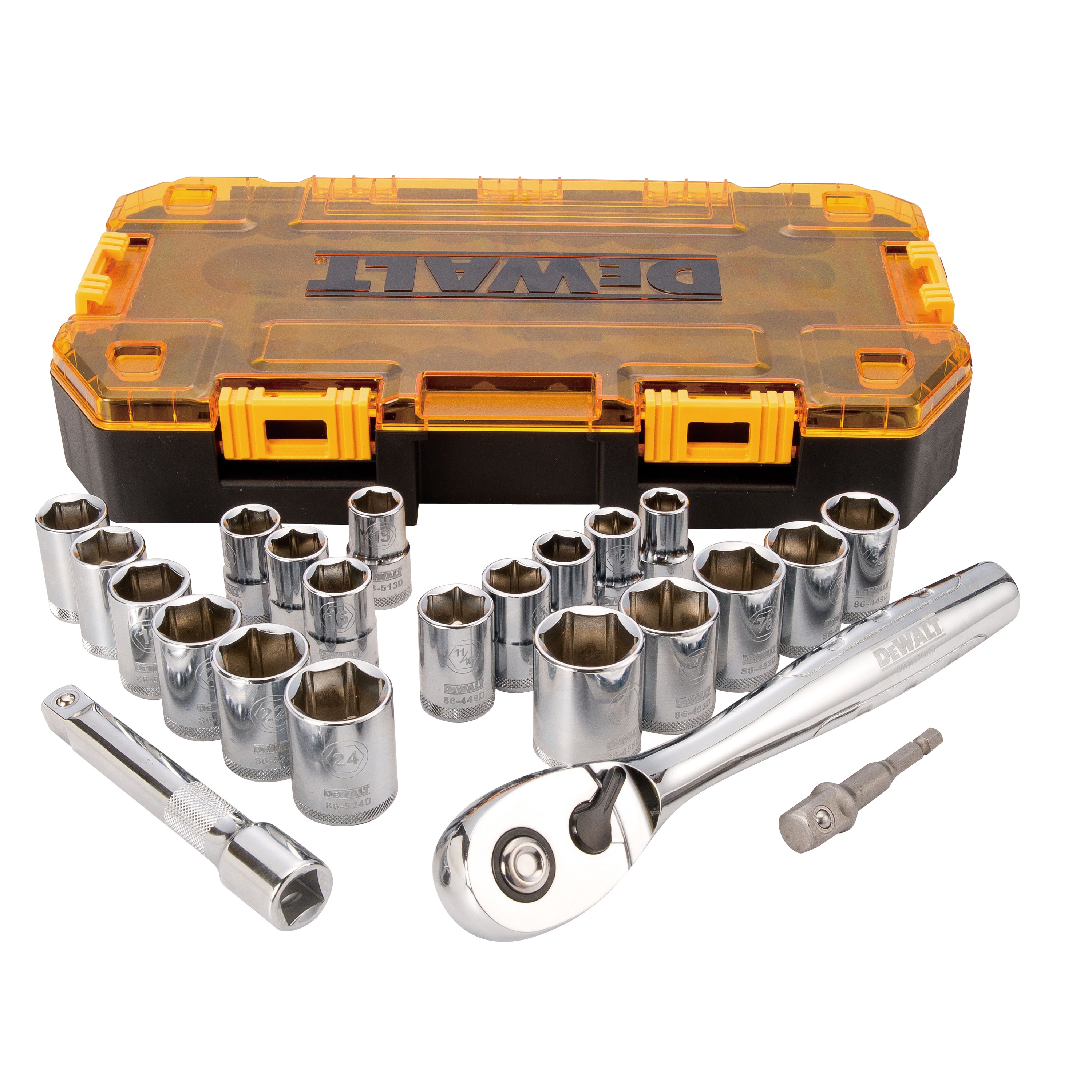 23 Pc 1 2 In Drive Combination Socket Set Dwmt Dewalt 23 Pc 1 2 In Drive Combination Socket Set Dwmt Dewalt