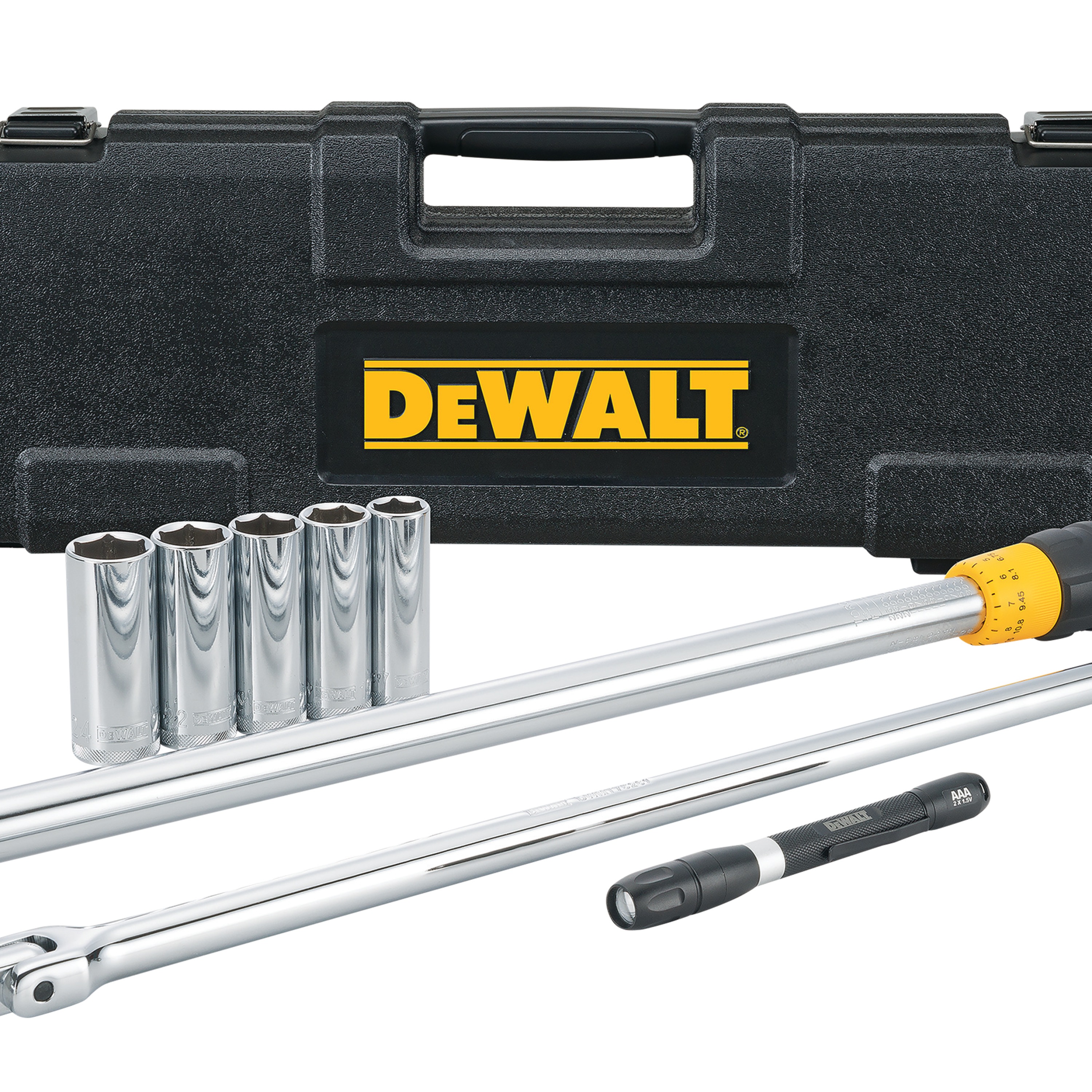 Drive torque wrench tire change full kit.