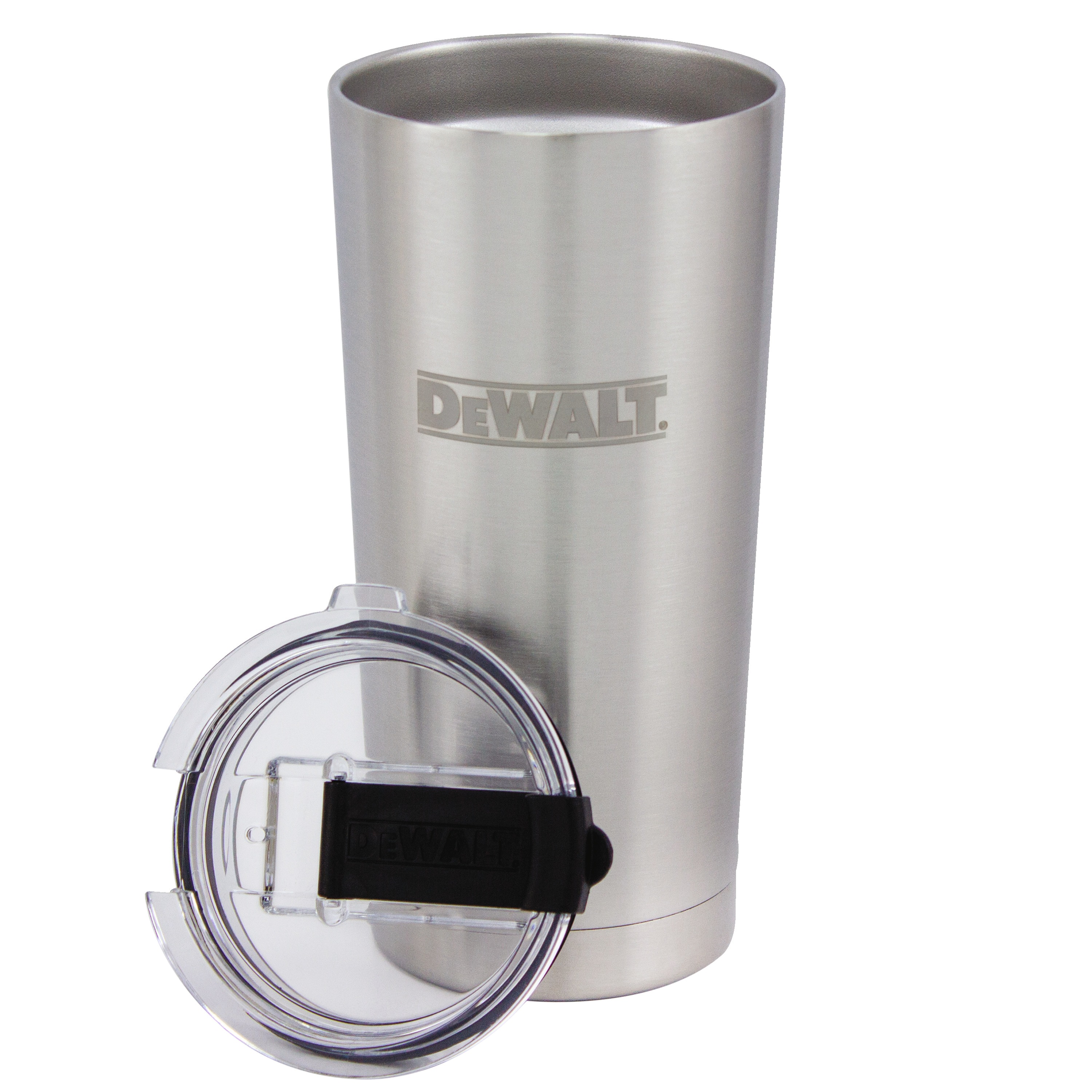 B P A free lid of 20 Ounce Stainless steel tumbler.