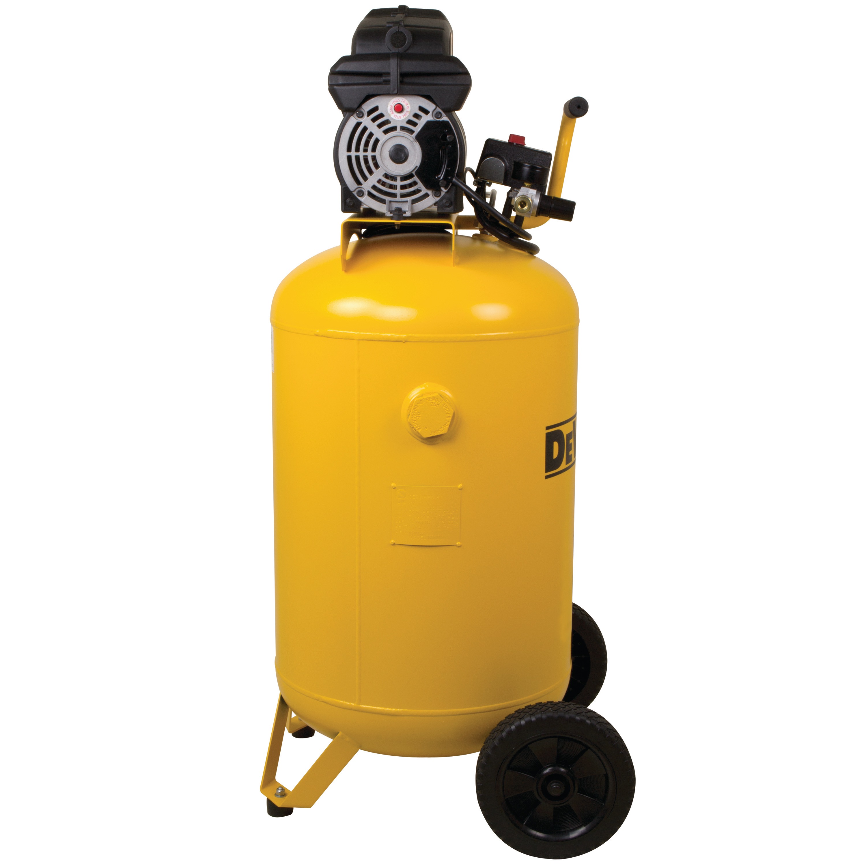 Side view of 30 gallons Portable Electric Air Compressor.