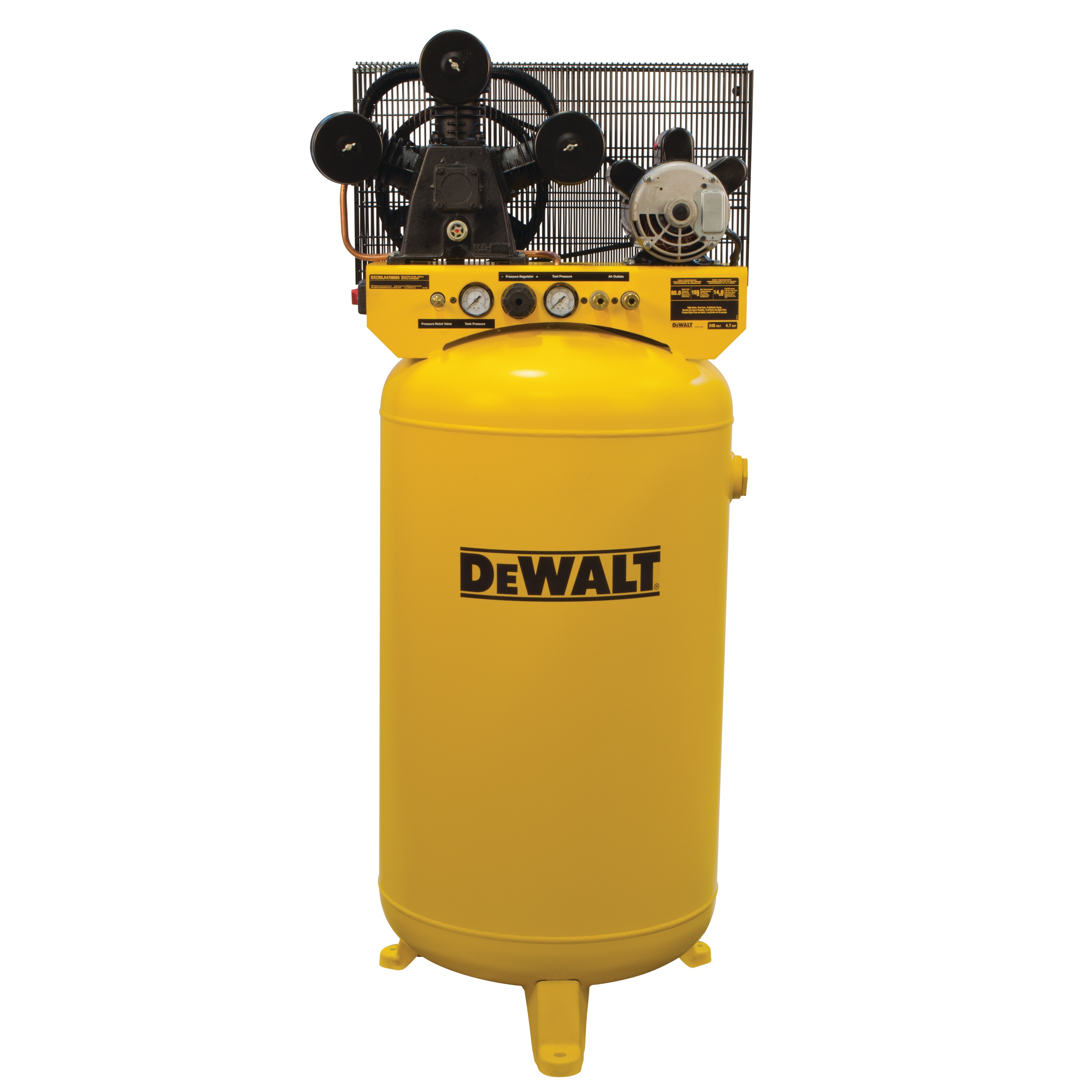 Profile of 80 gallons Vertical Stationary Electric Air Compressor.