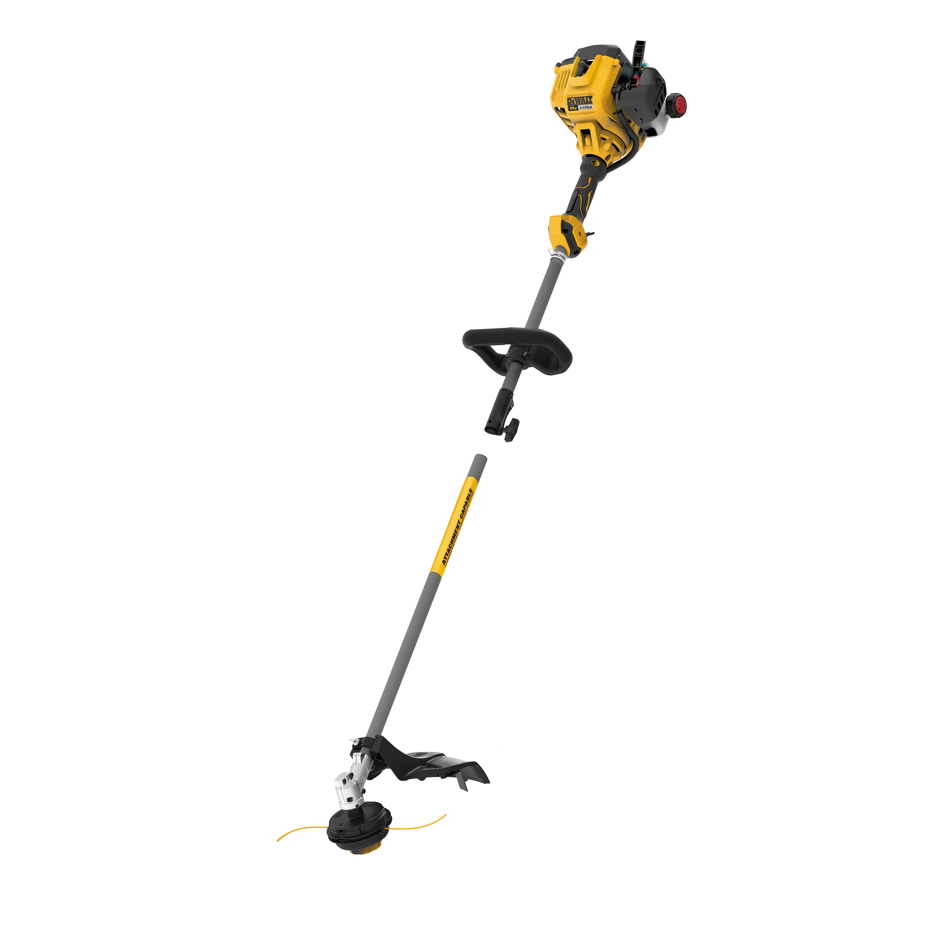 gas string trimmer with attachments