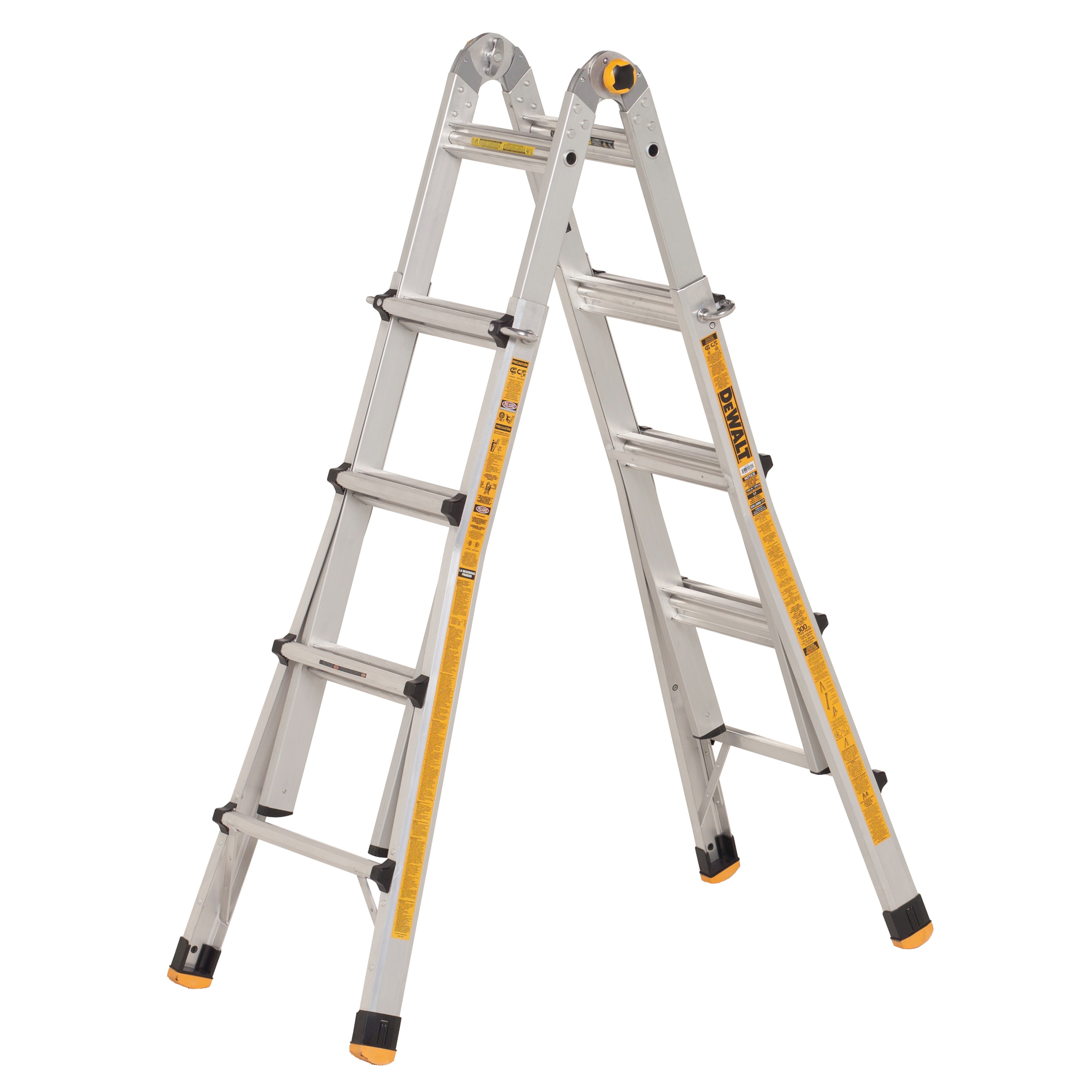 17' Aluminum MultiPurpose Ladder 300 lbs. Load Capacity DXL209017