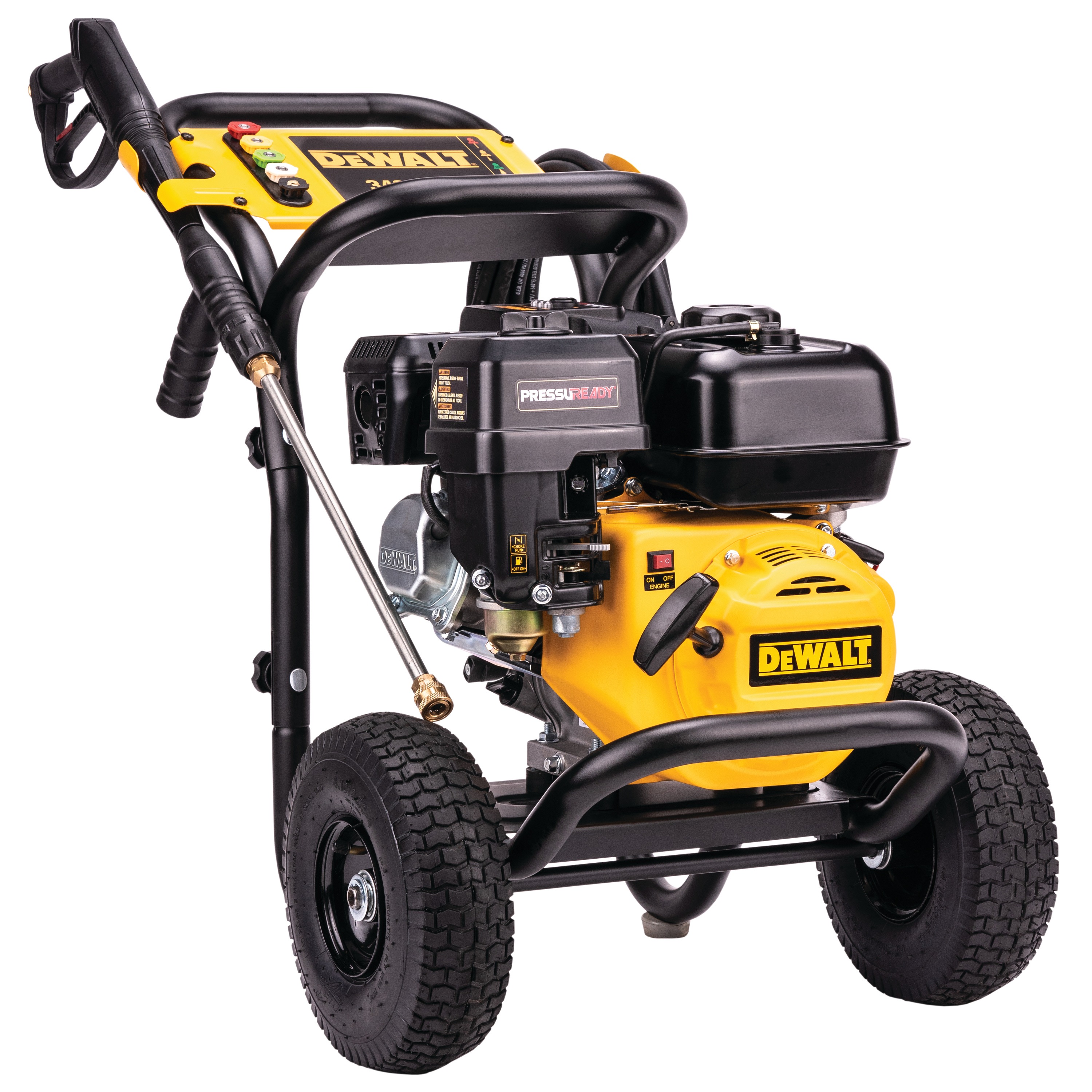 Side Profile of PressuReady 3400 PSI at 2.5 GPM Powered Cold Water Gas Pressure Washer.