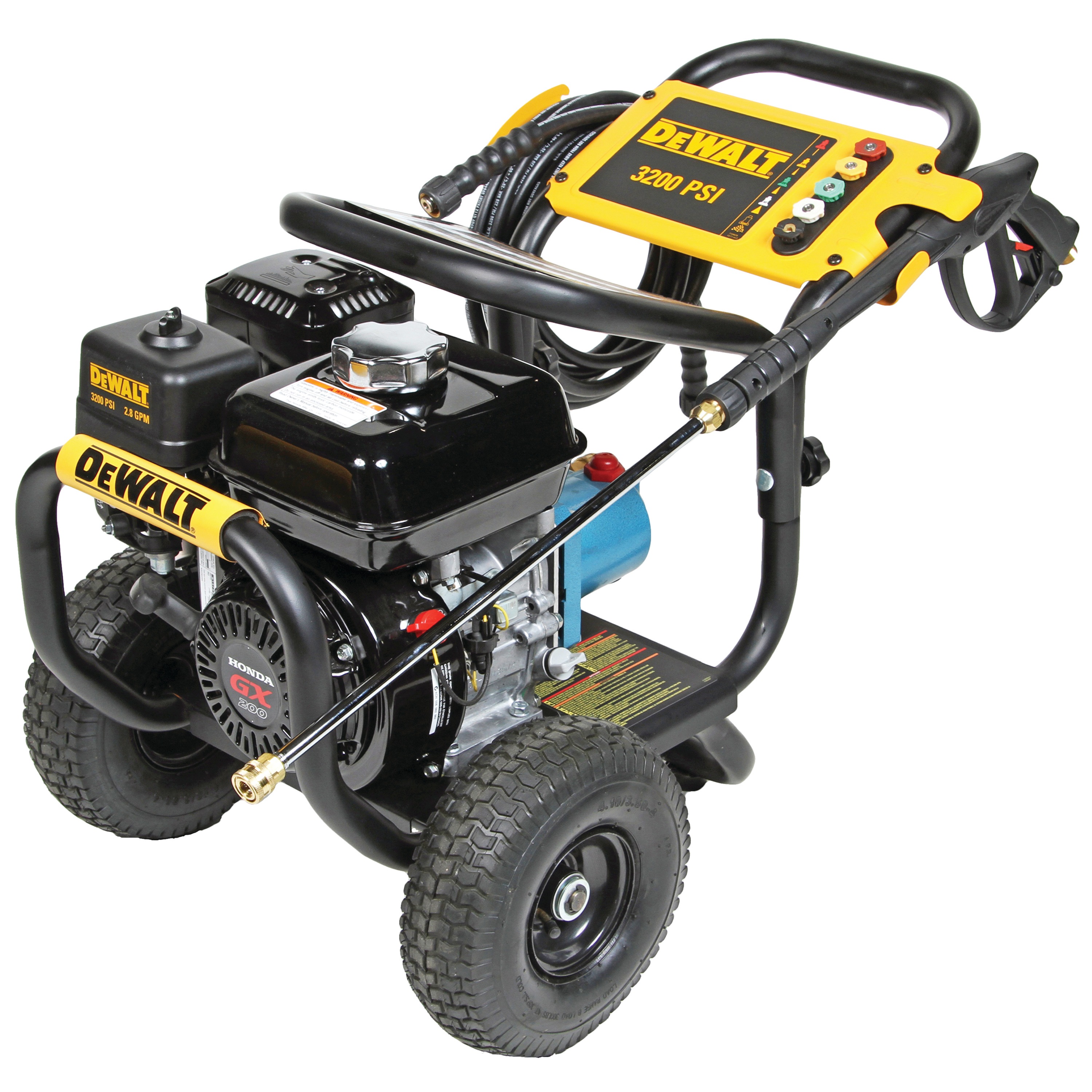 PSI at 2.8 GPM HONDA® with CAT Triplex Plunger Pump Cold Water Professional Gas Pressure Washer - DXPW60603 | DEWALT