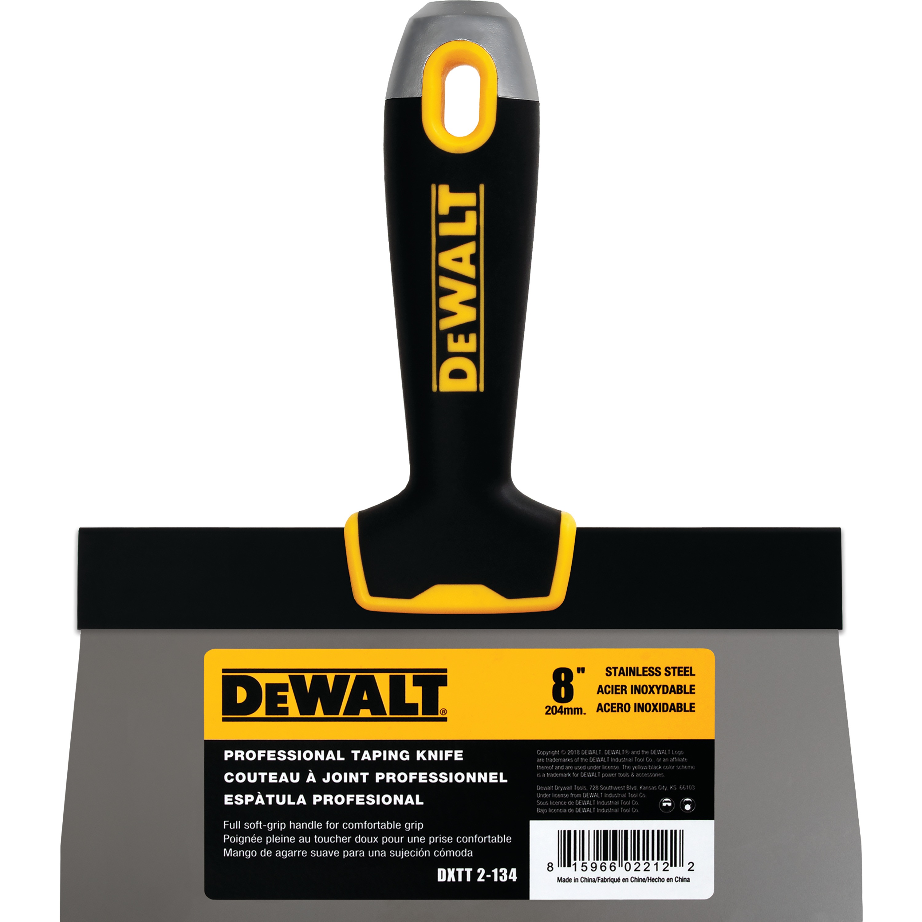 Stainless Steel Taping Knife with Soft Grip Handle DXTT3173 DEWALT