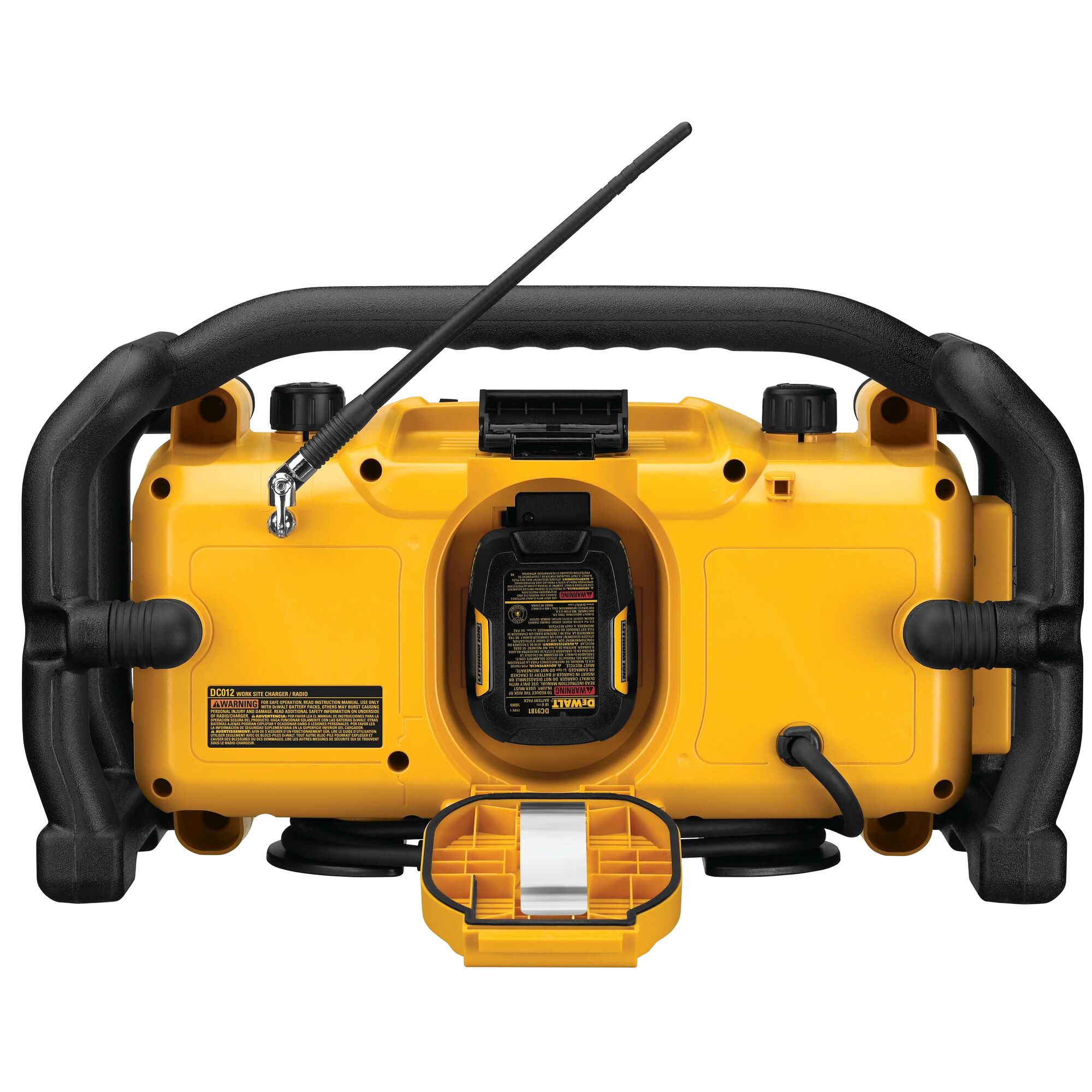 opruiming dewalt worksite radio and battery charger