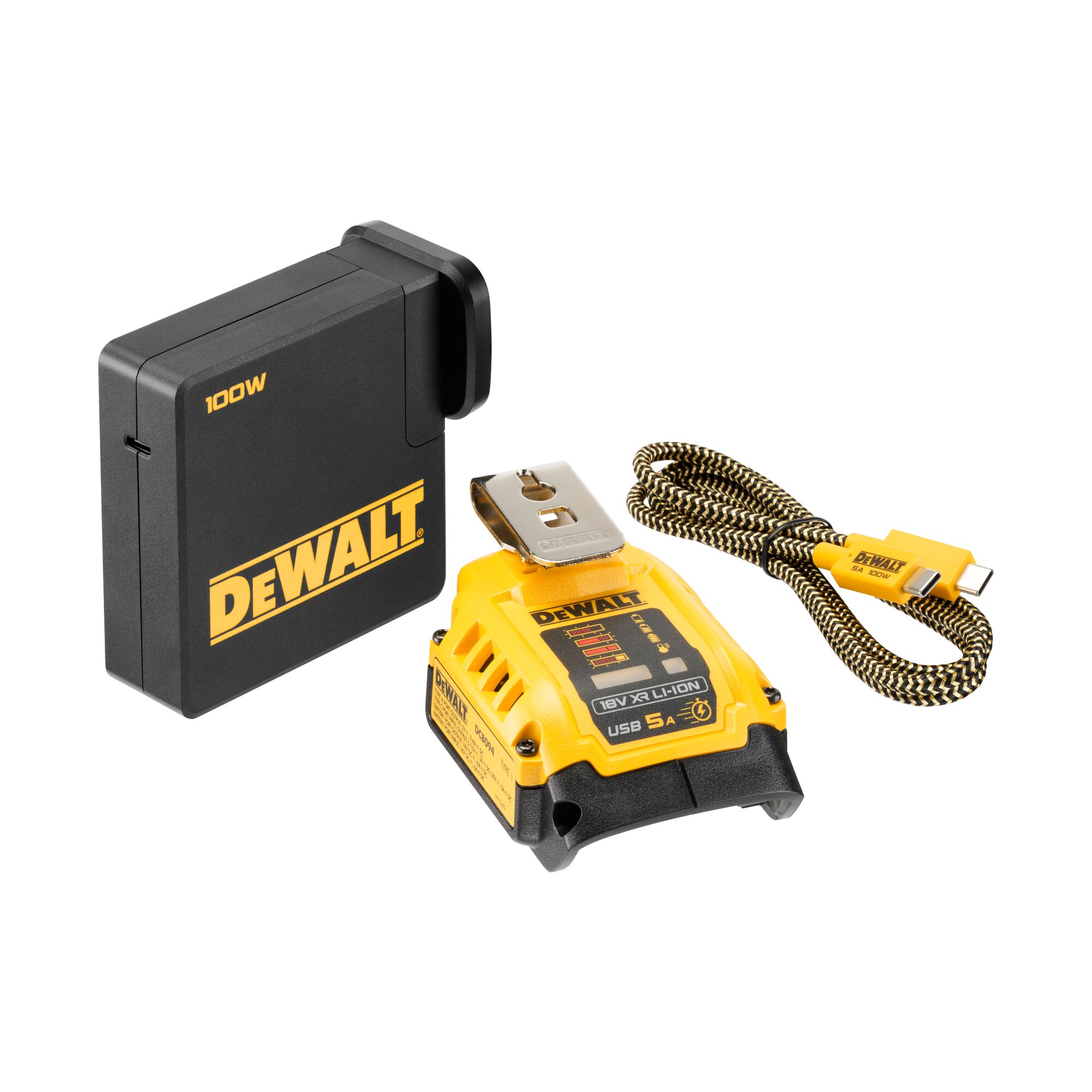 USB Mobile battery charger adaptor for DeWalt DCB120 DCB121 DCB140 DCB200 DCB18 