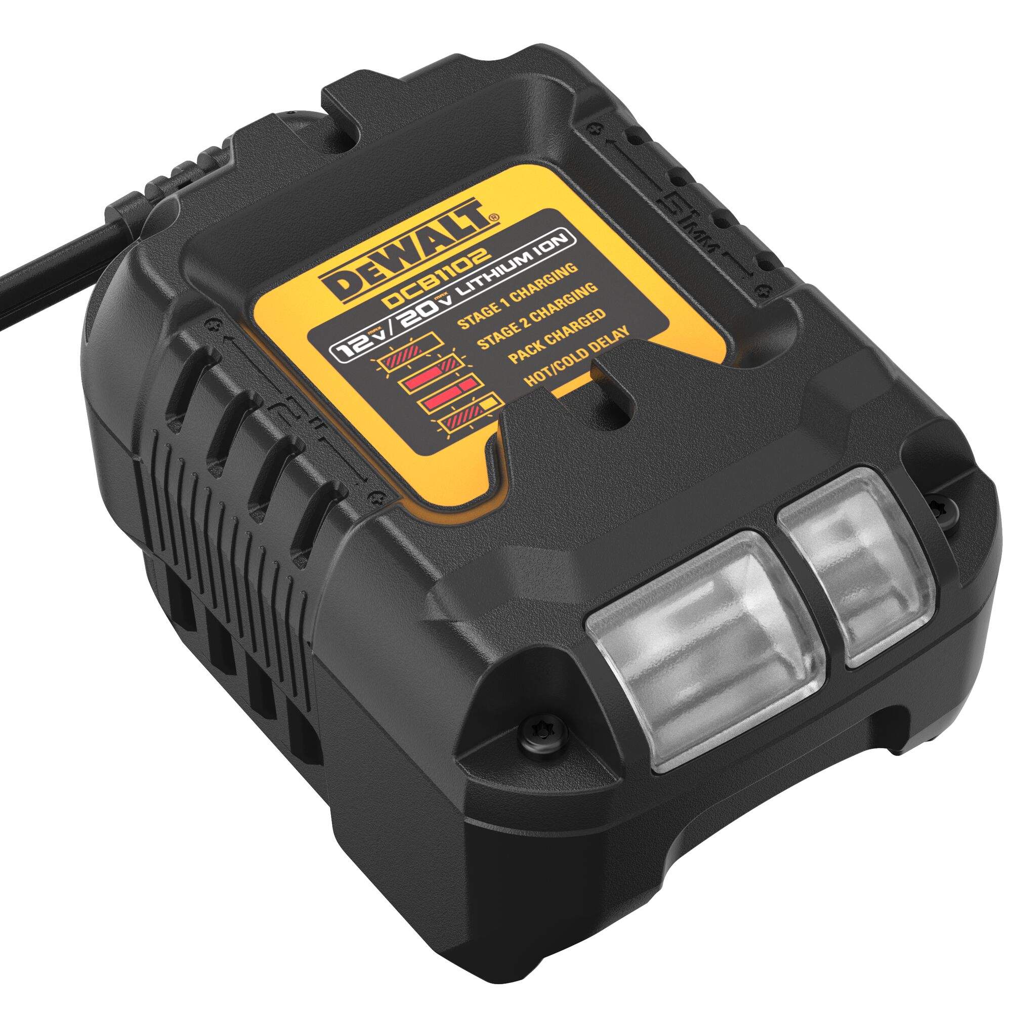 DeWalt DCB1102E2-QW PowerStack Starter Kit - 2 x 18V XR POWERSTACK batterie  + DCB1102 chargeur