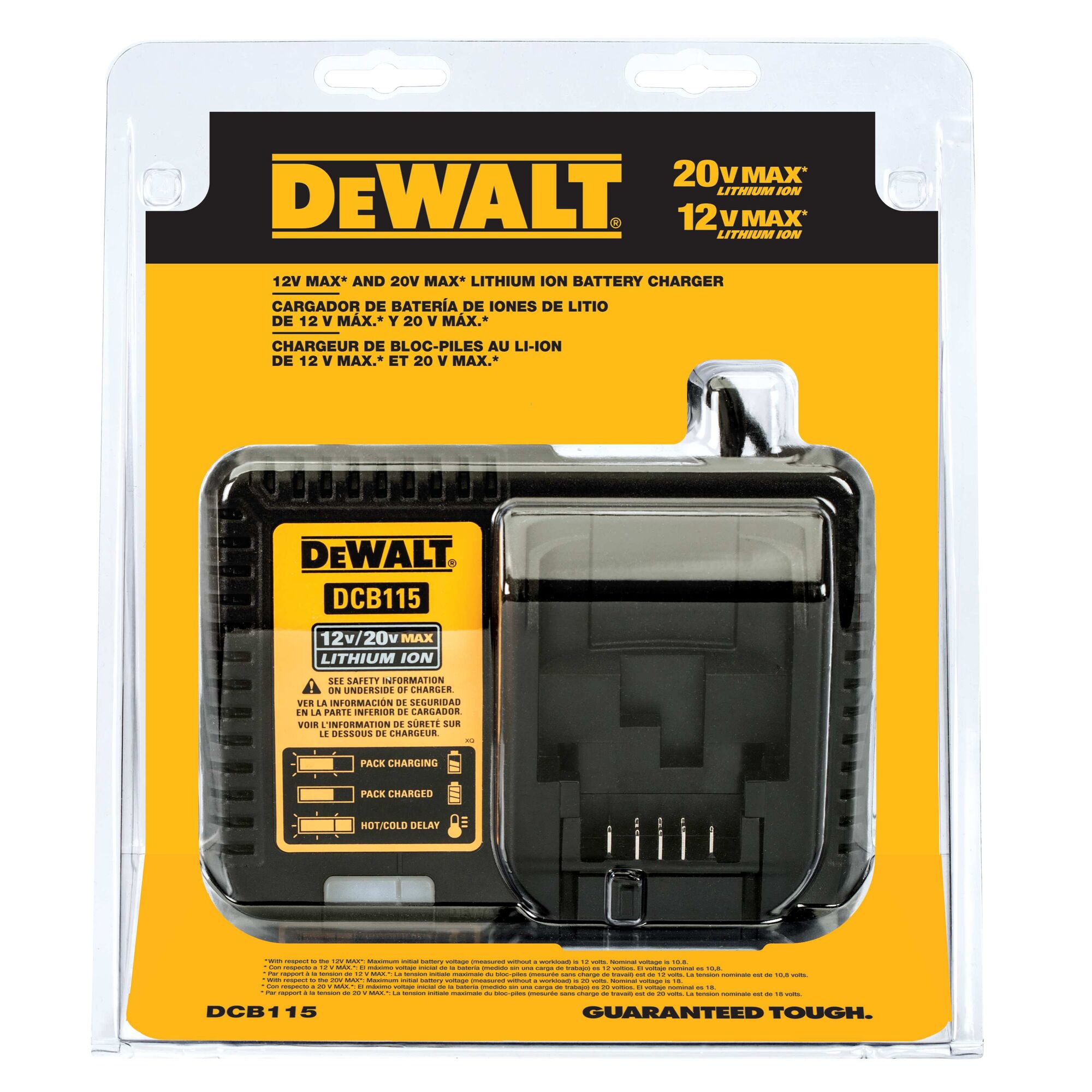 DeWalt Battery Charger DCB115 12V/20V USB Lithium Ion Tested Charger Only 