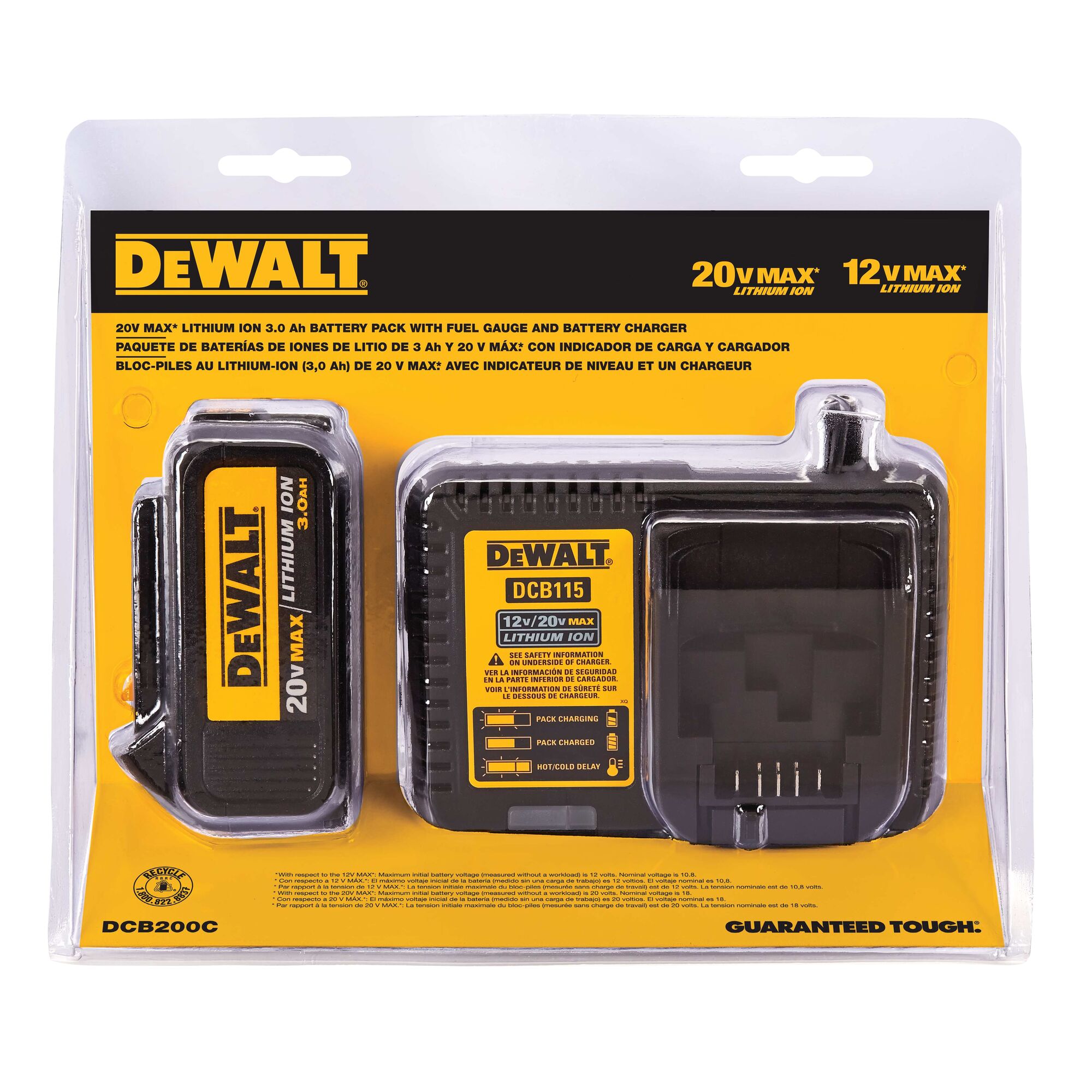 20V MAX* Li-ION Battery and Charger | DEWALT