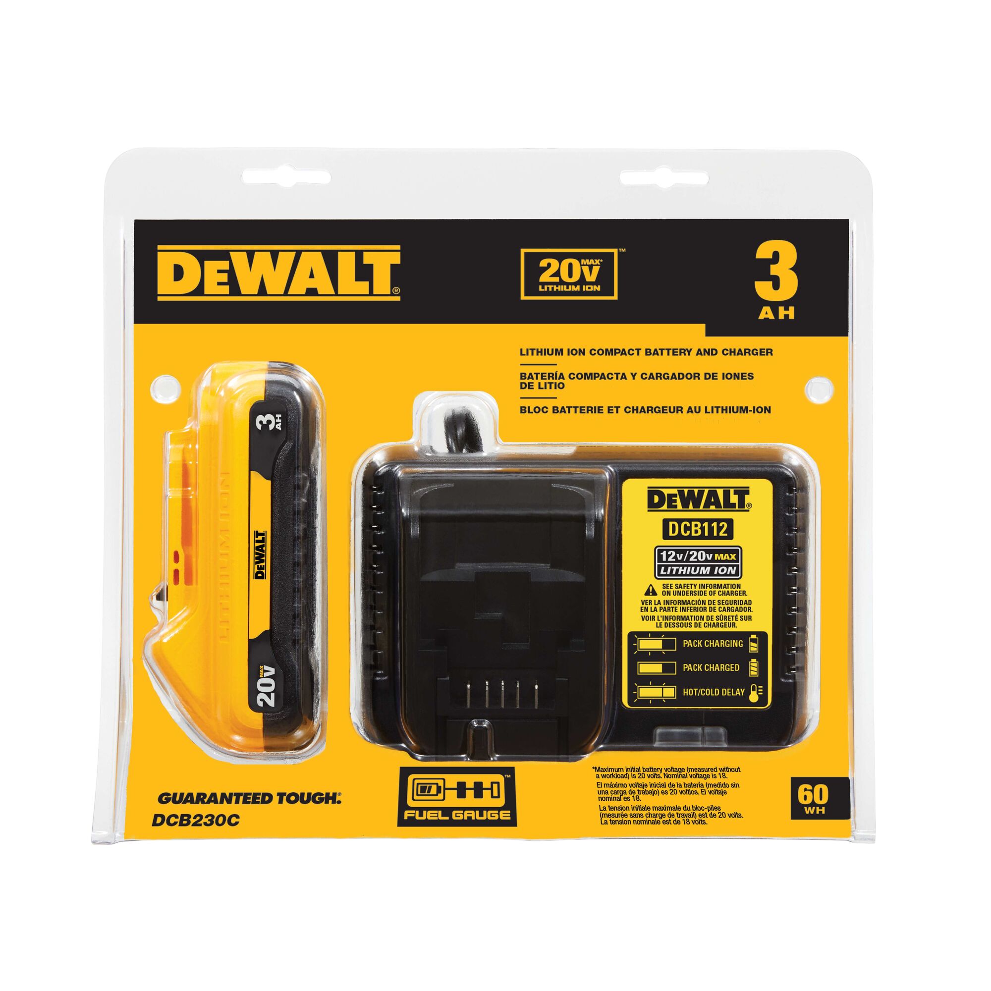 20V MAX* Starter Kit with 3.0Ah Compact Battery and Charger | DEWALT