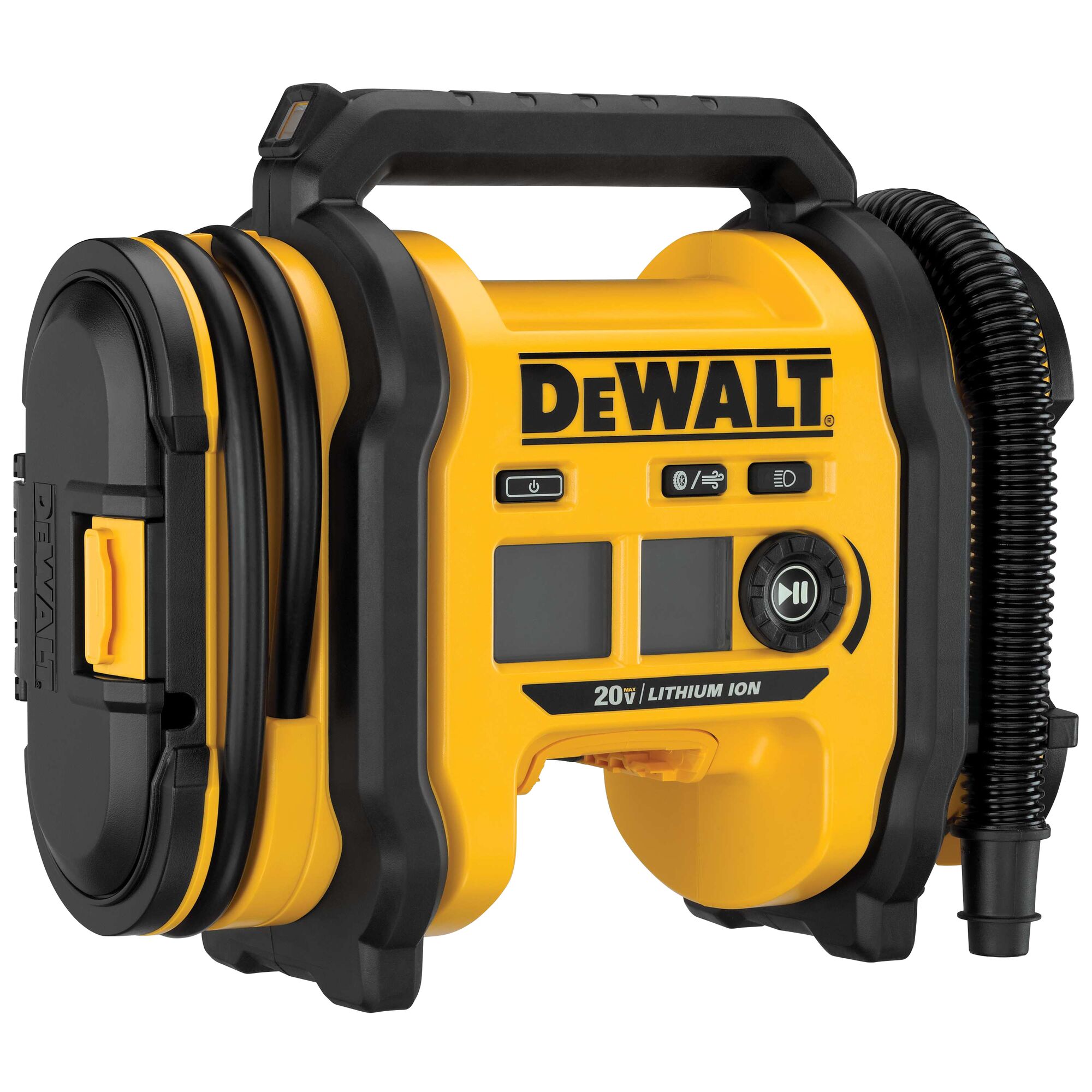 DEWALT 20V MAX HYBRID Corded/Cordless Air Inflator W/Battery,Adapters Sealed 