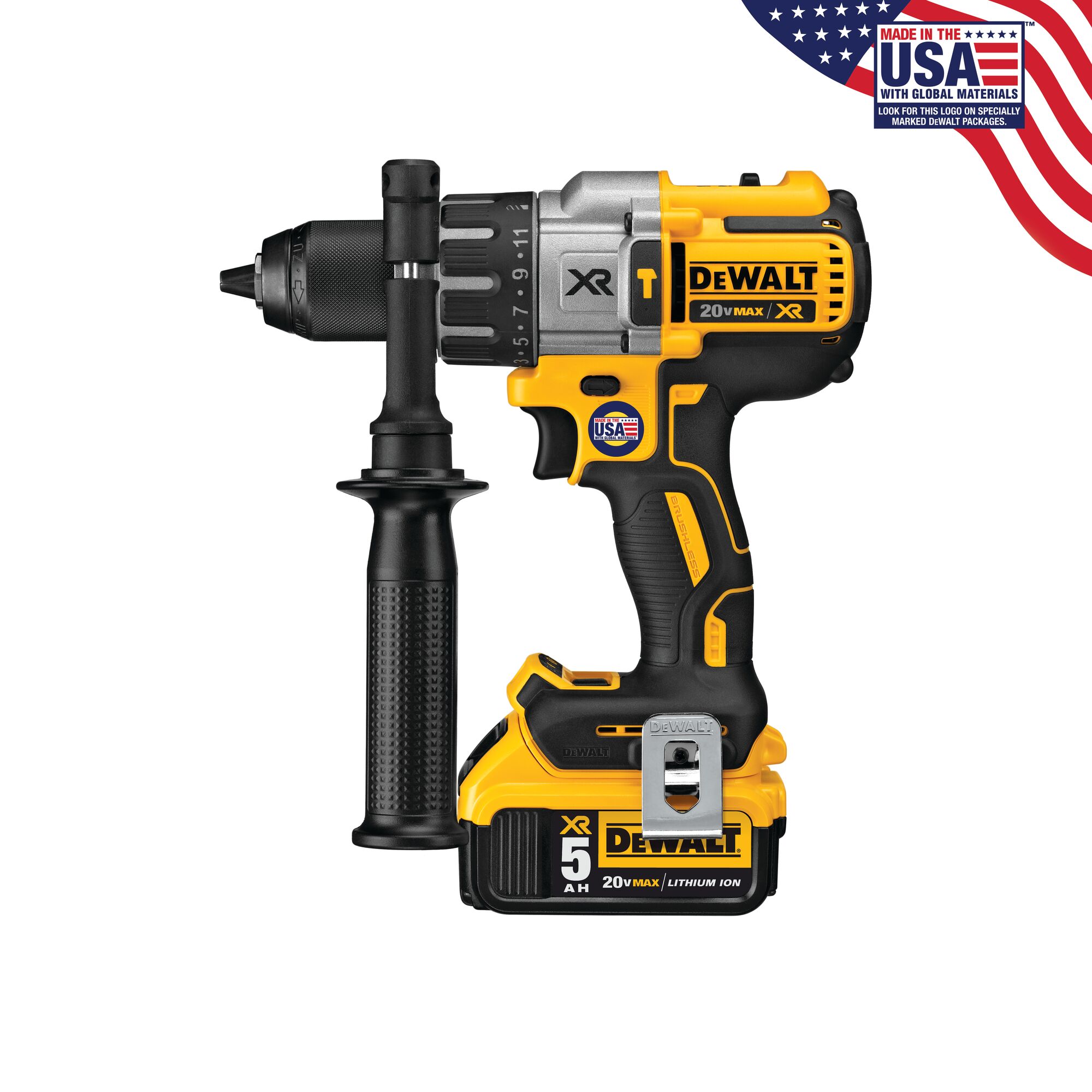 20V MAX* XR® Brushless Cordless 3-Speed 1/2 in Hammer Drill/Driver 