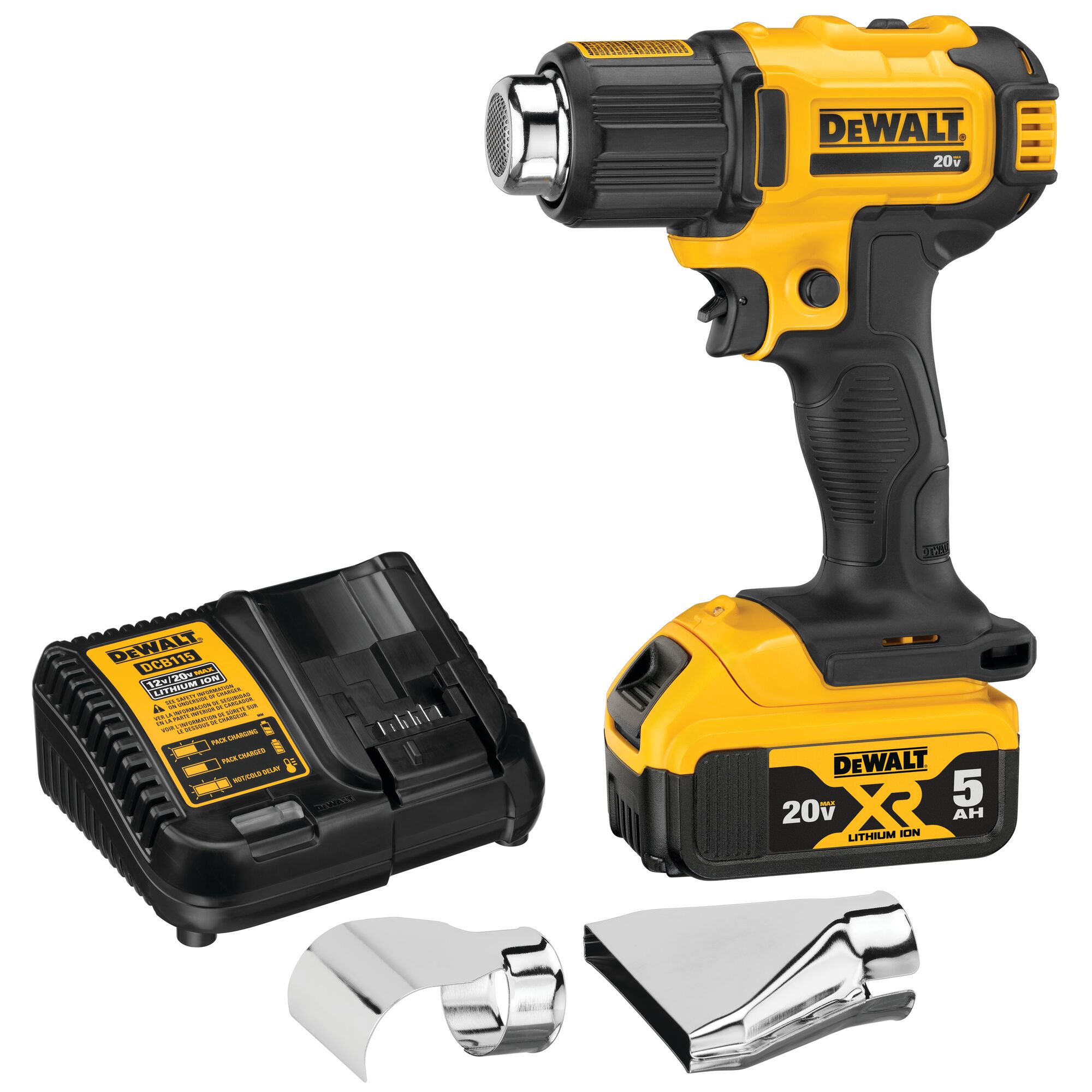 DeWalt 20V Heat Gun DCE530 unboxing and demo DCE530P1 