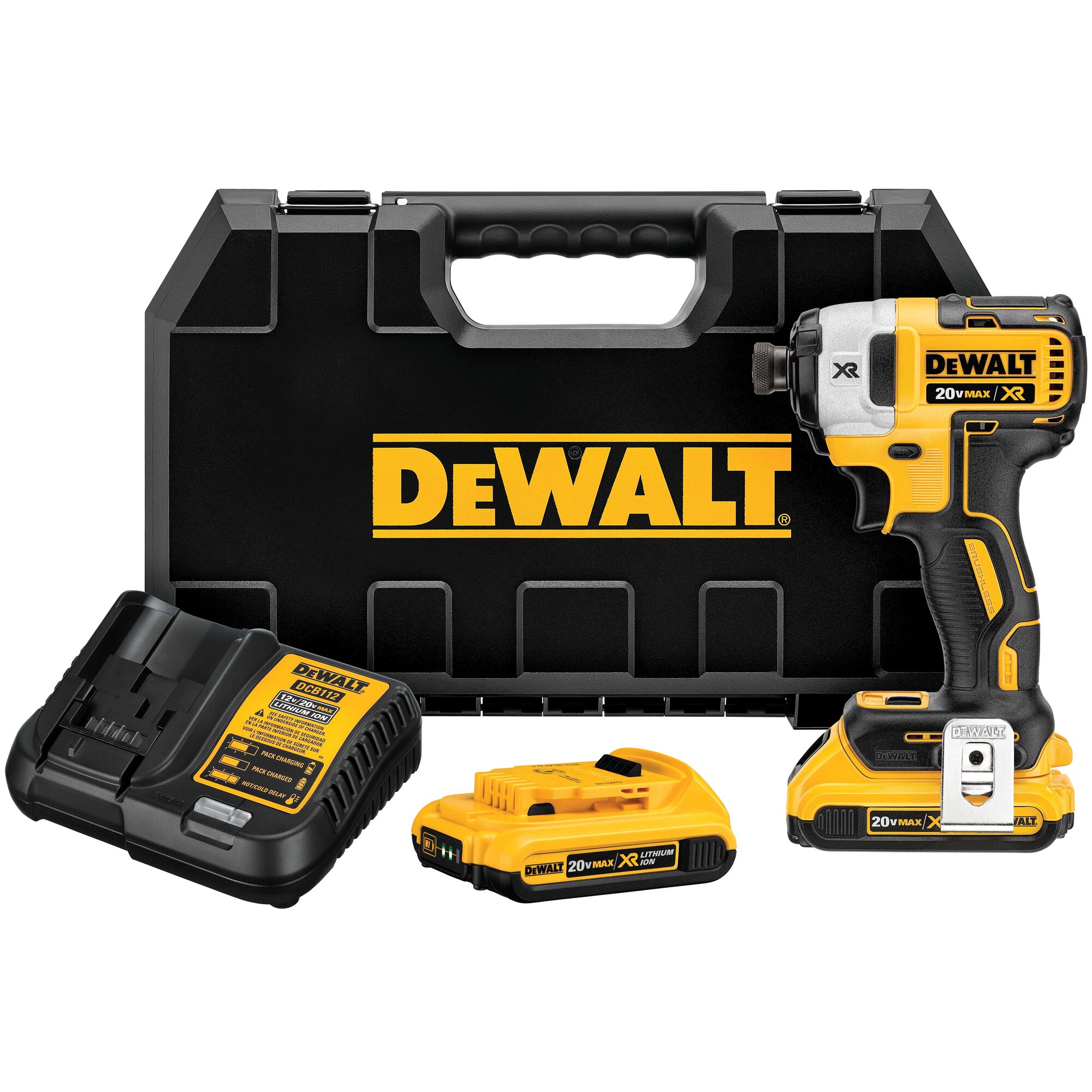 DEWALT 20V MAX* XR Impact Driver Kit, Brushless, 3-Speed, 1/4-Inch, 2.0-Ah  (DCF887D2) DEWALT DCF913B 20V MAX 3/8 in. Cordless Impact Wrench 並行輸入 