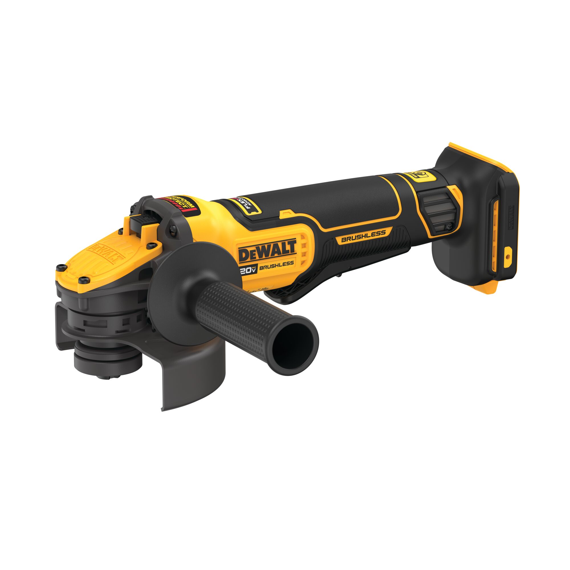 Renewed DEWALT DCG416B 20V MAX 4-1/2 in - 5 in Tool Only Brushless Cordless Paddle Switch Angle Grinder with FLEXVOLT ADVANTAGE 