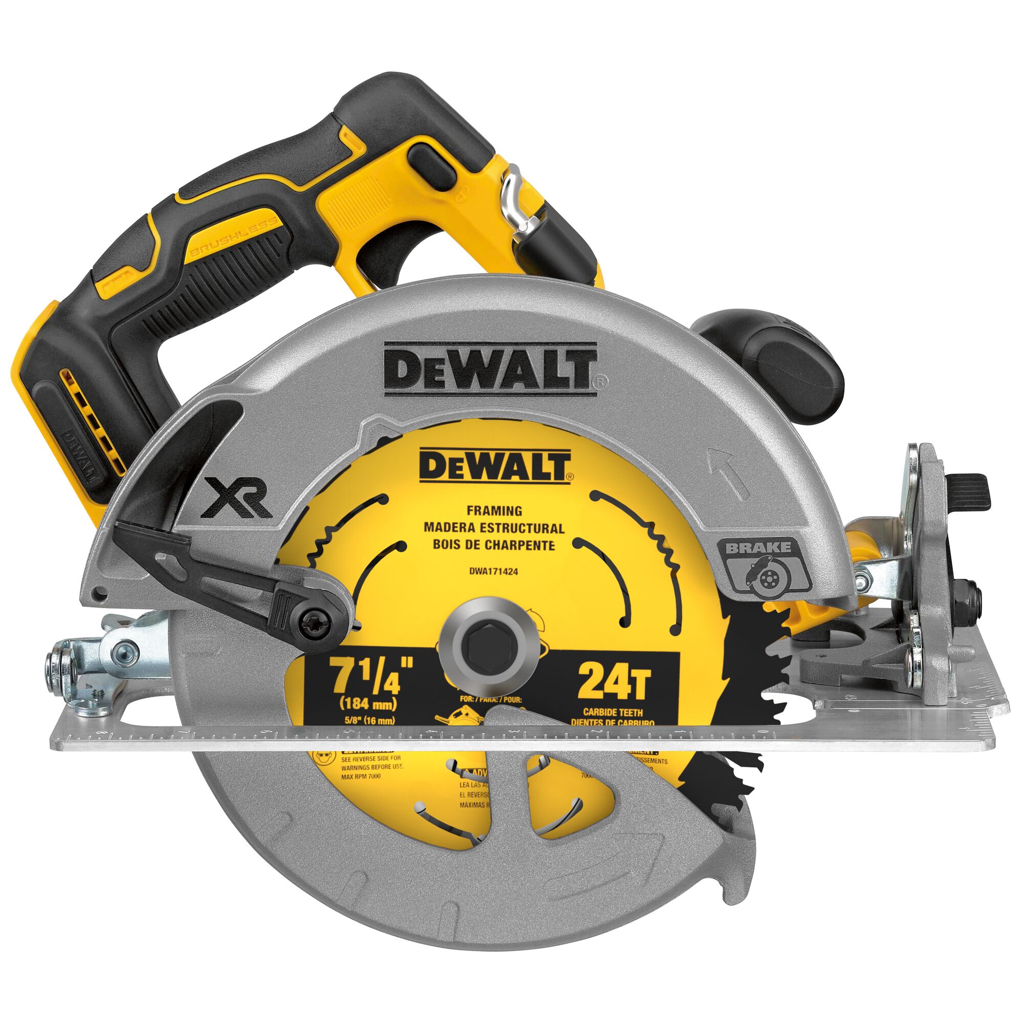 20V MAX* XR® Brushless Cordless 7-1/4 in. Circular Saw (Tool Only)