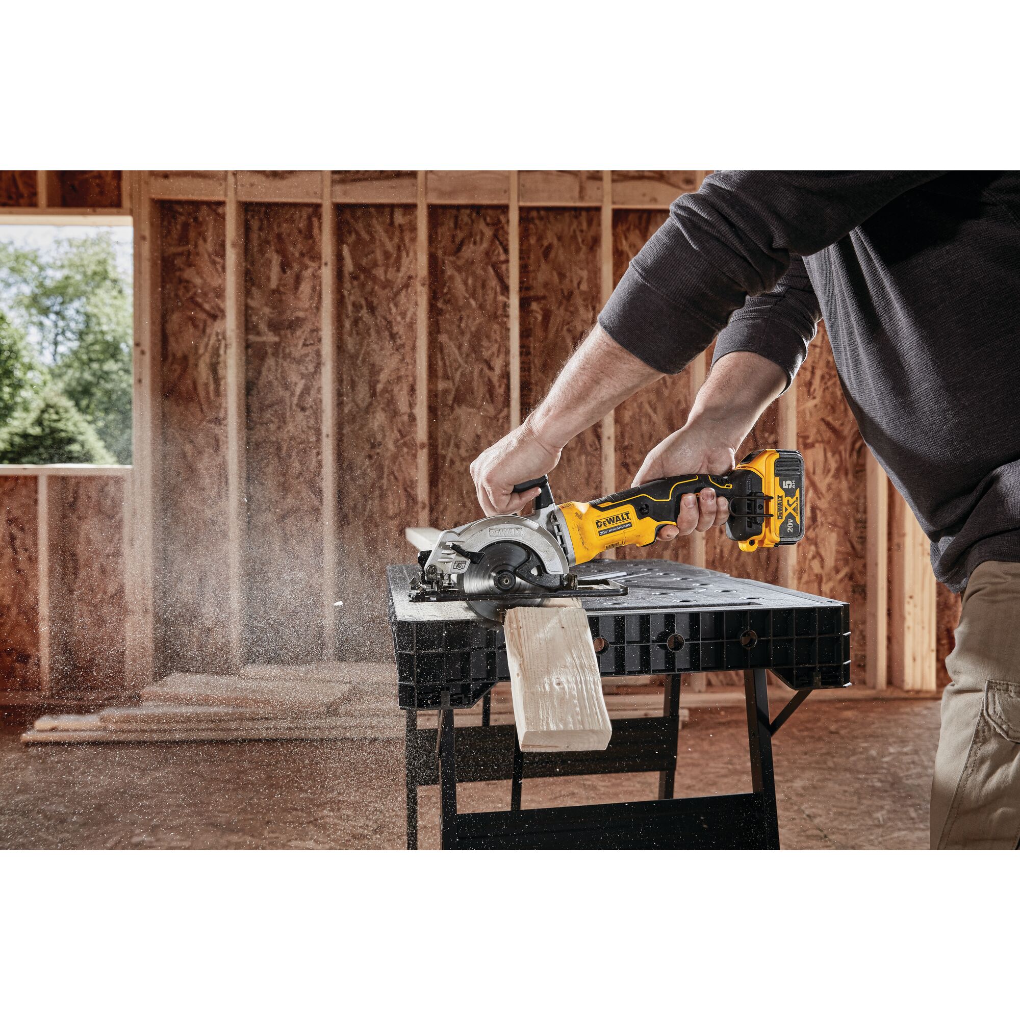 ATOMIC 20V MAX Brushless Cordless 4 1 2 in. Circular Saw Tool
