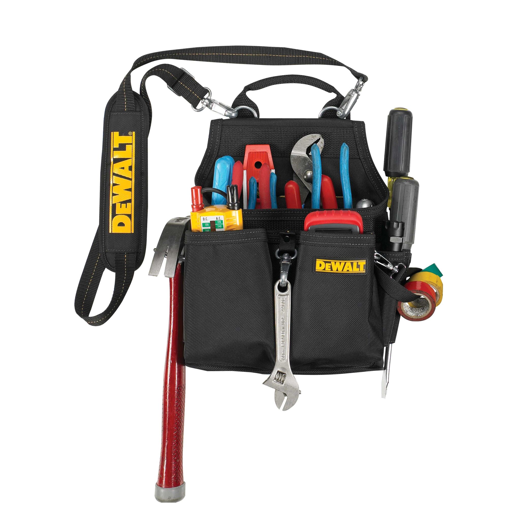 DEWALT DG5641 19-Pocket Framer's Combo Apron with Suspenders for sale online 