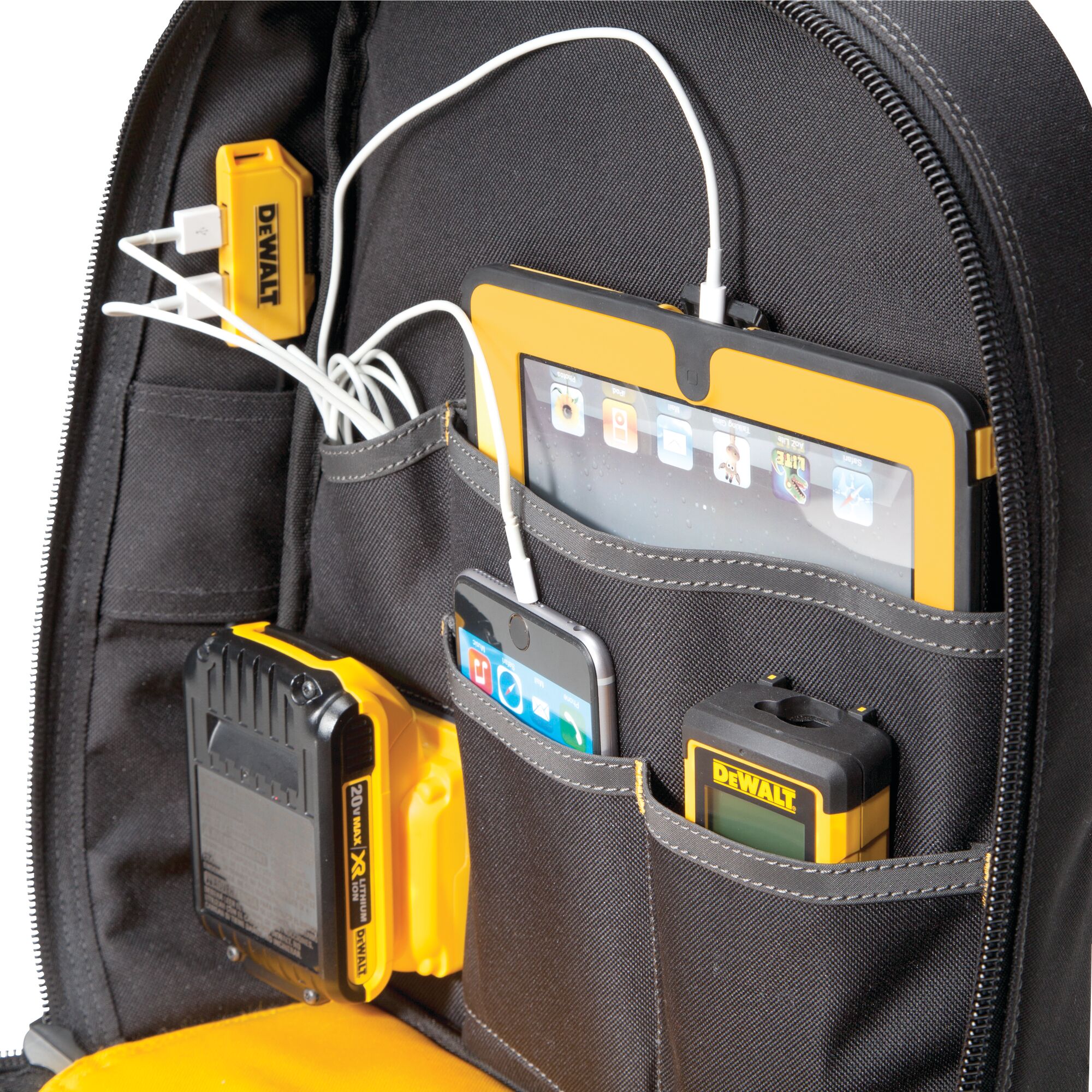 23-Pocket USB Charging Tool Backpack | DEWALT