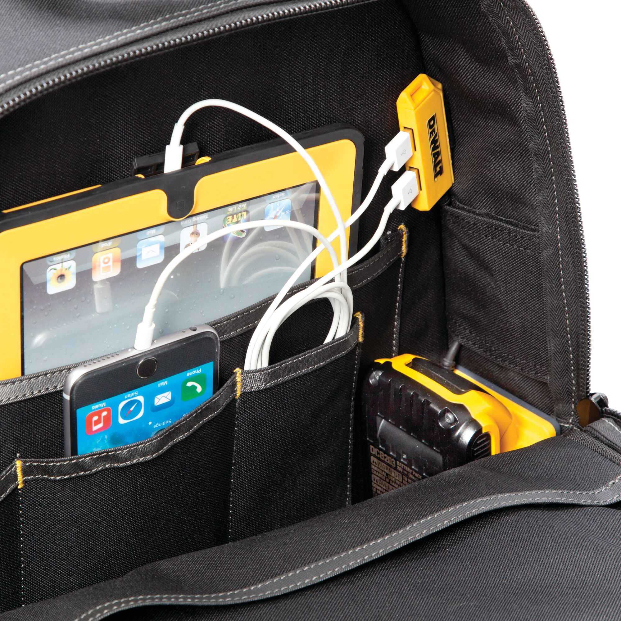 33-Pocket USB Charging Tool Backpack | DEWALT