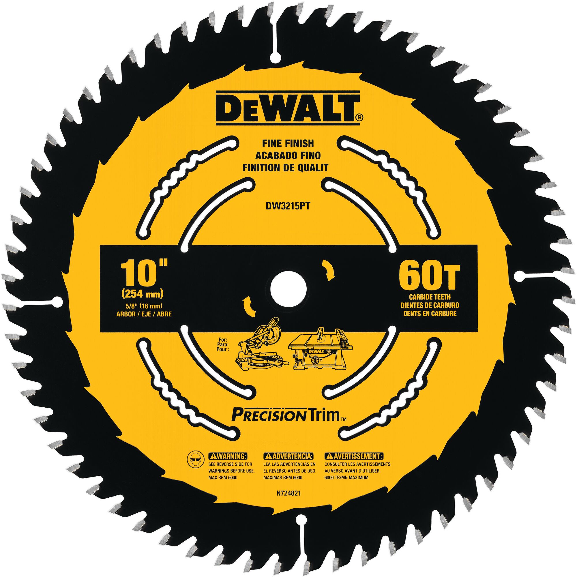 Dewalt trim top saw blades