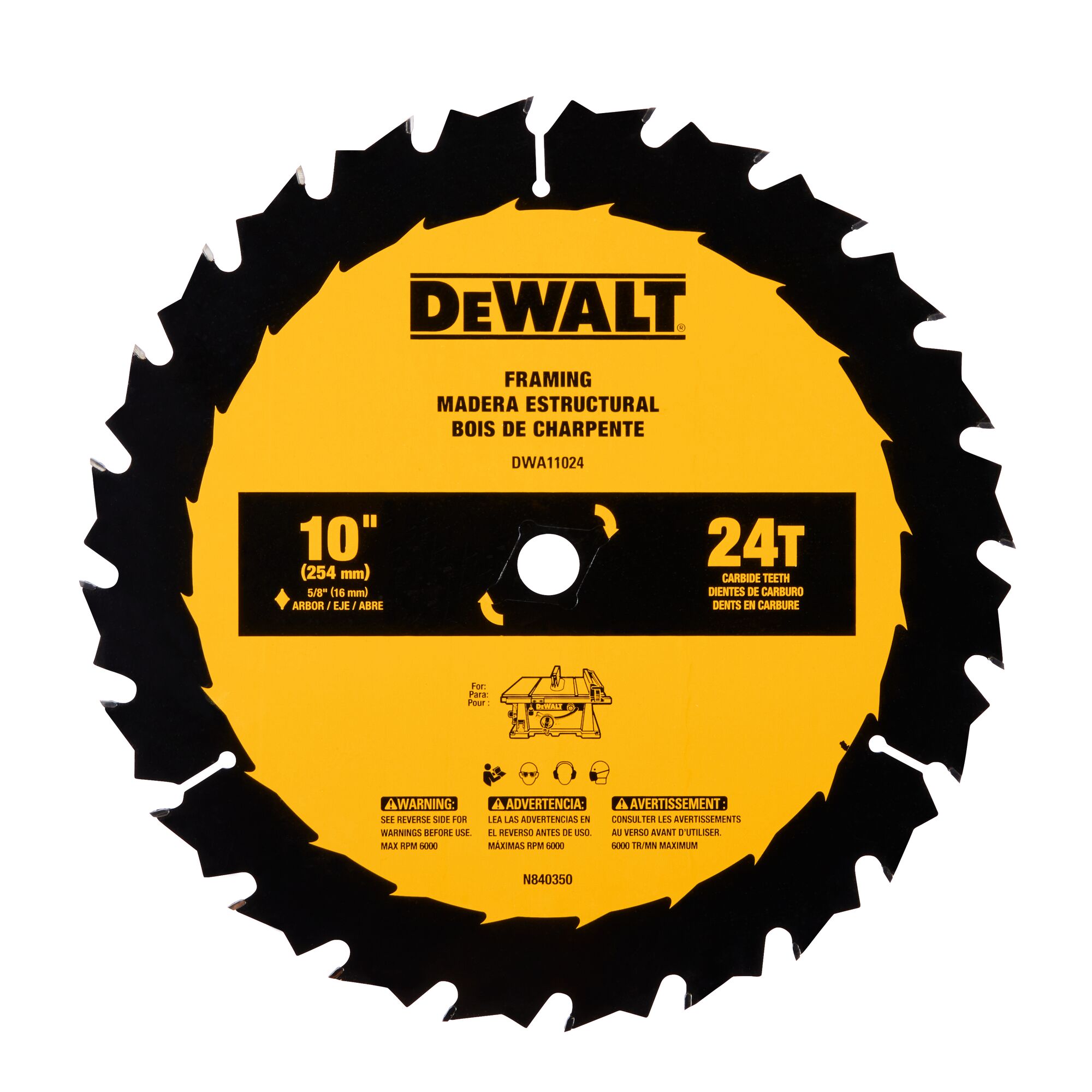 10” 24-Tooth Blade - Sawstop