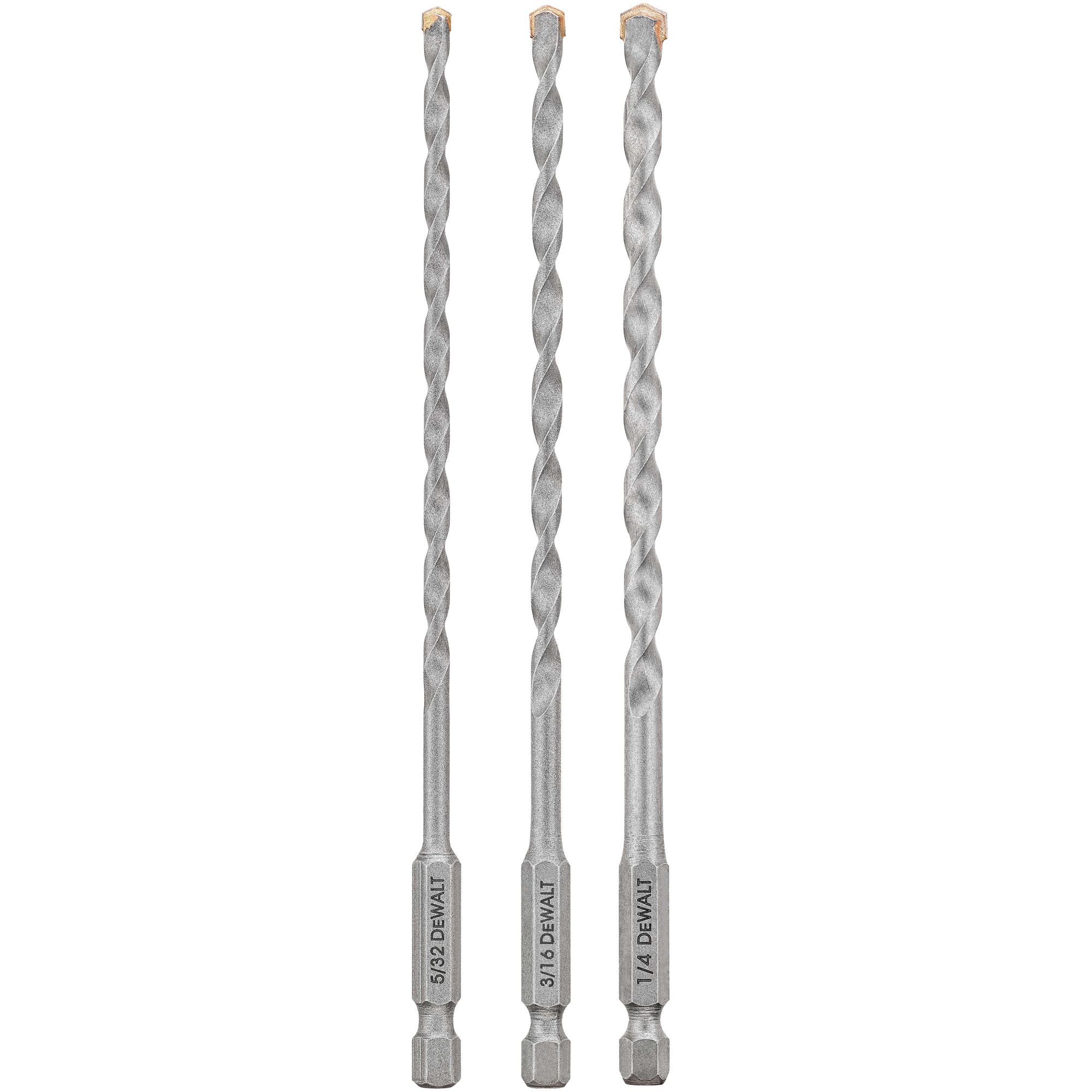 3pc Impact Ready Masonry Bit set DEWALT
