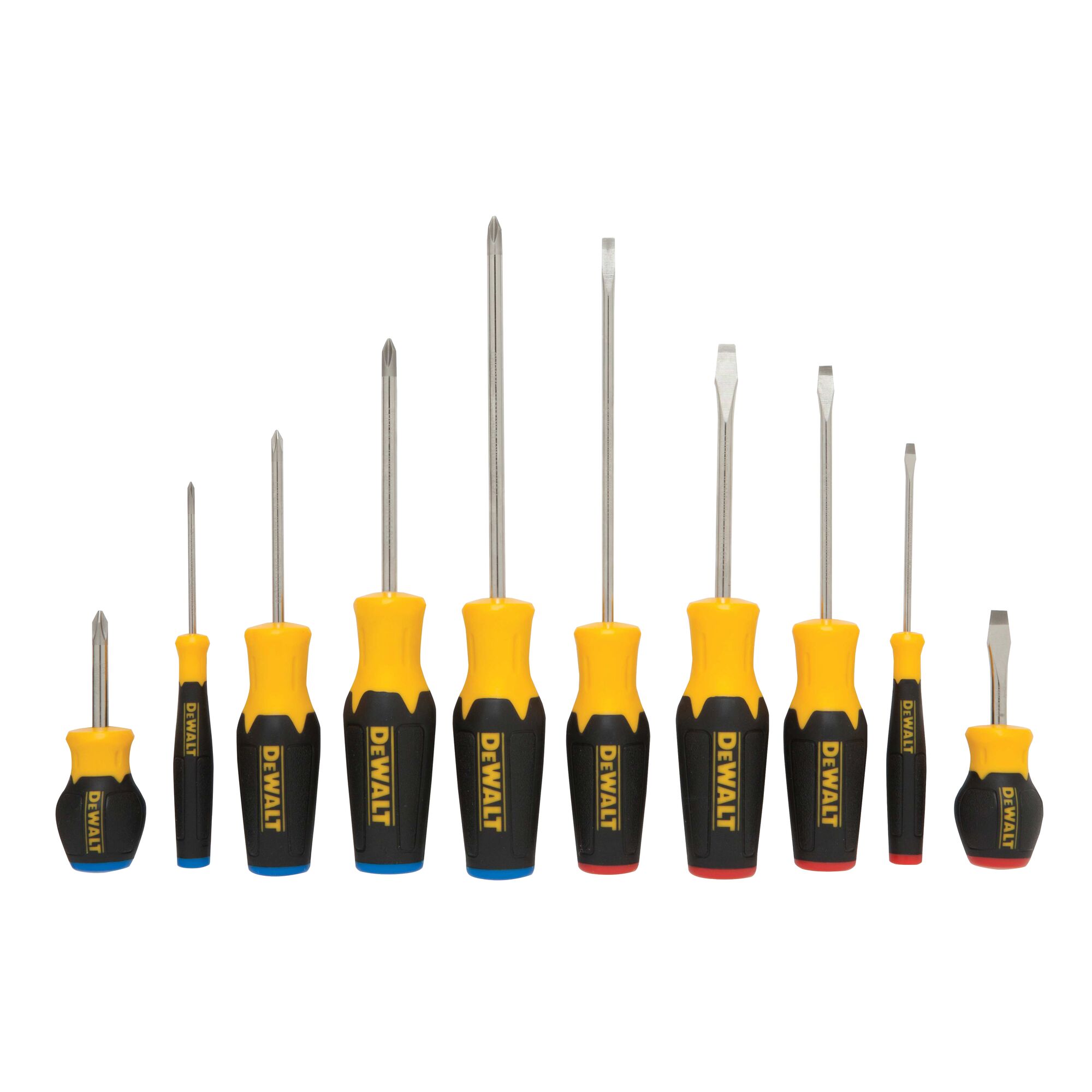 Screwdriver Set w/ Magnetic Dish and Pick-Up Tool - 10-Pc