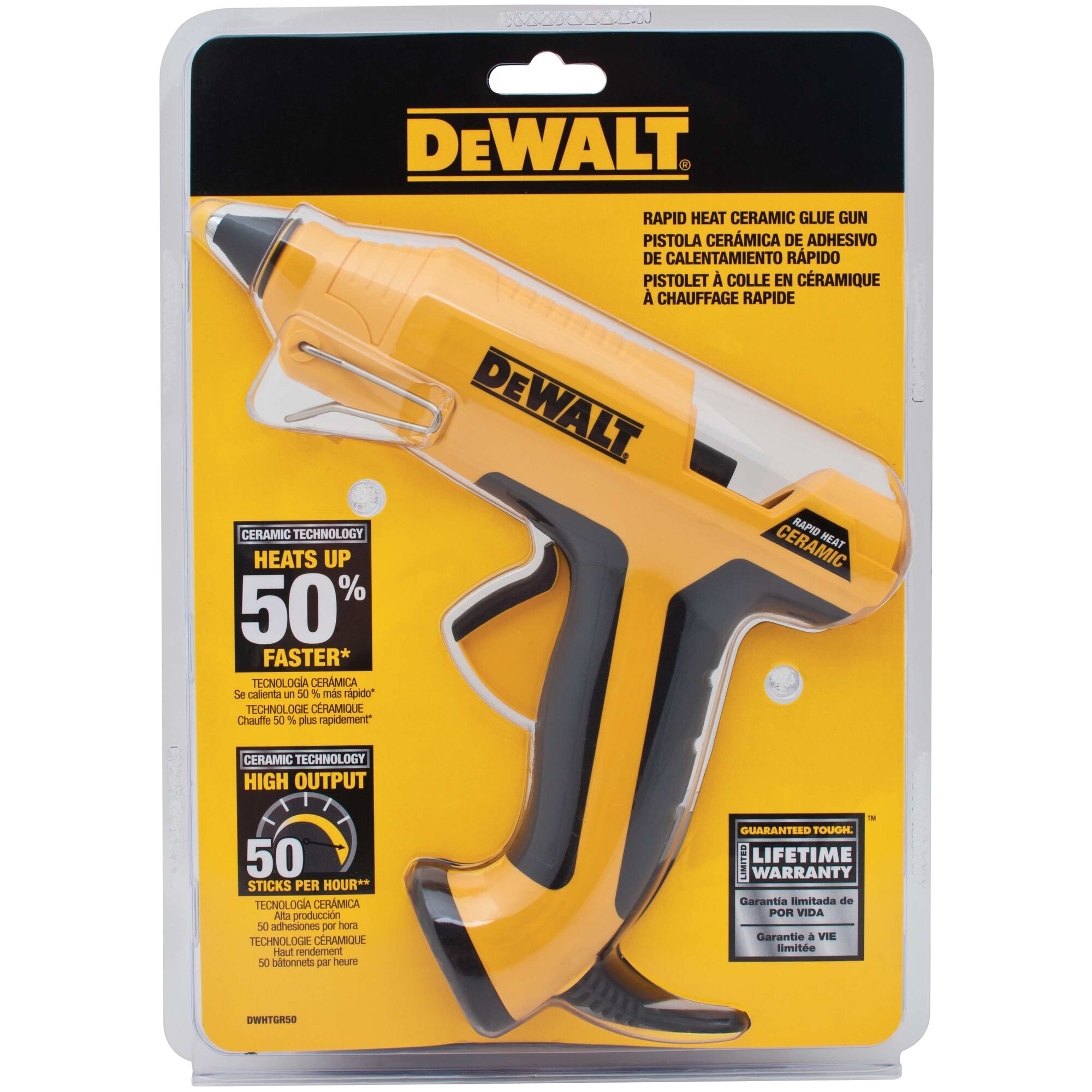 DEWALT Ceramic Rapid Heat Dual Temperature Full Size Glue Gun DWHT75098 Fast B56 for sale online 