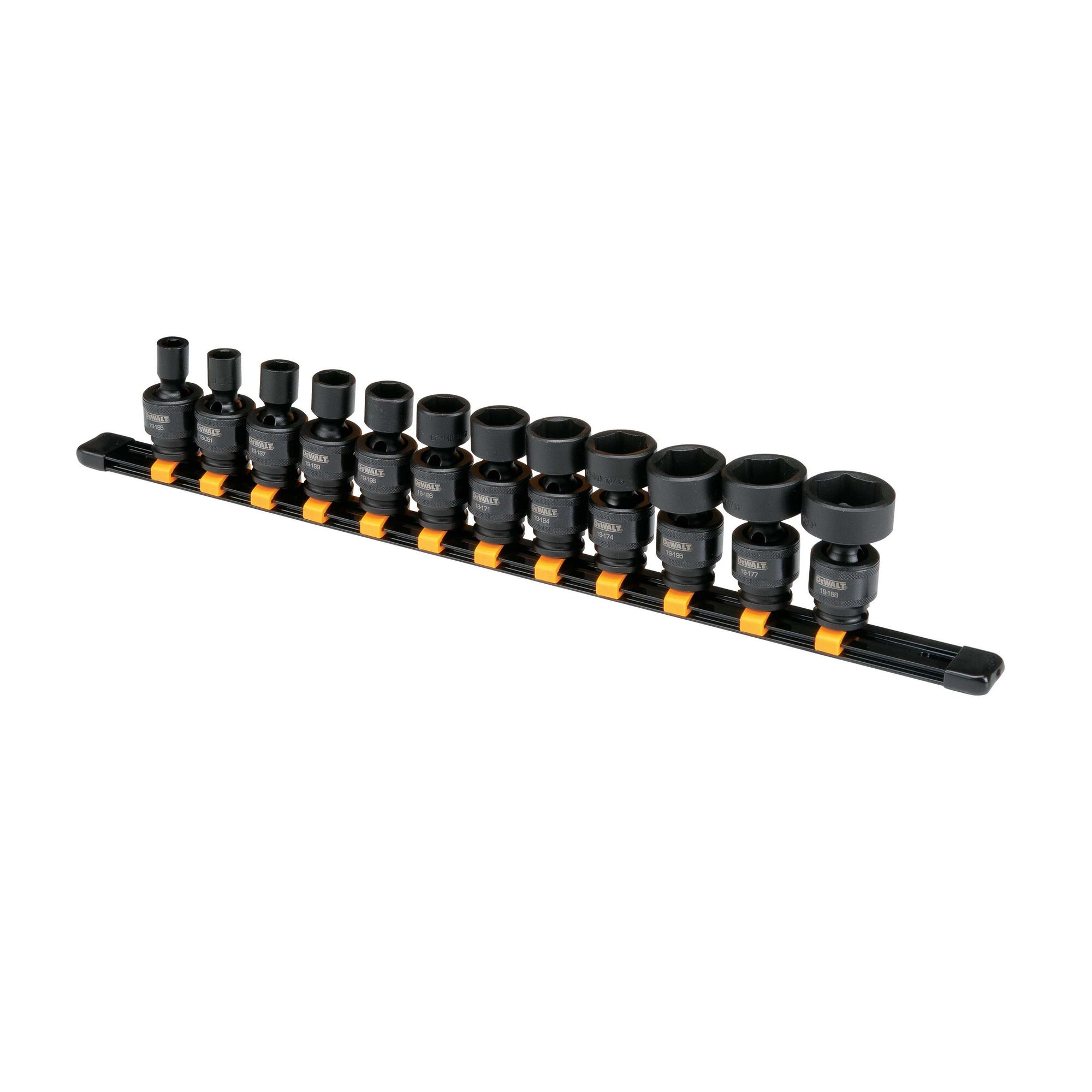 3 8 in Drive Impact Universal Socket Set 12 pc DEWALT