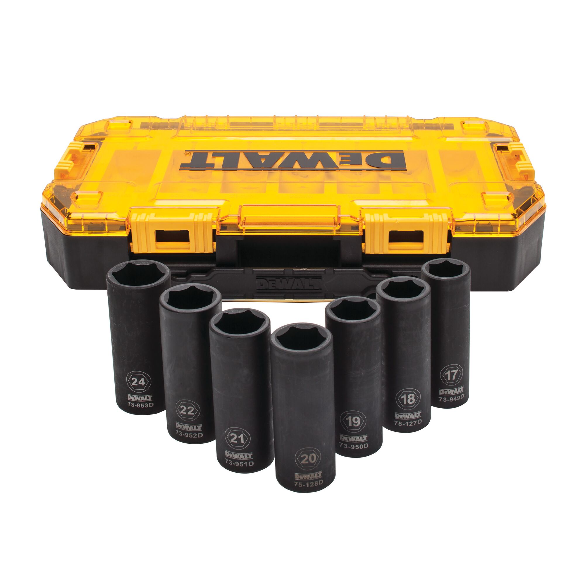 7 Pc. 1/2 in. Drive Deep Impact Metric Socket Set | DEWALT