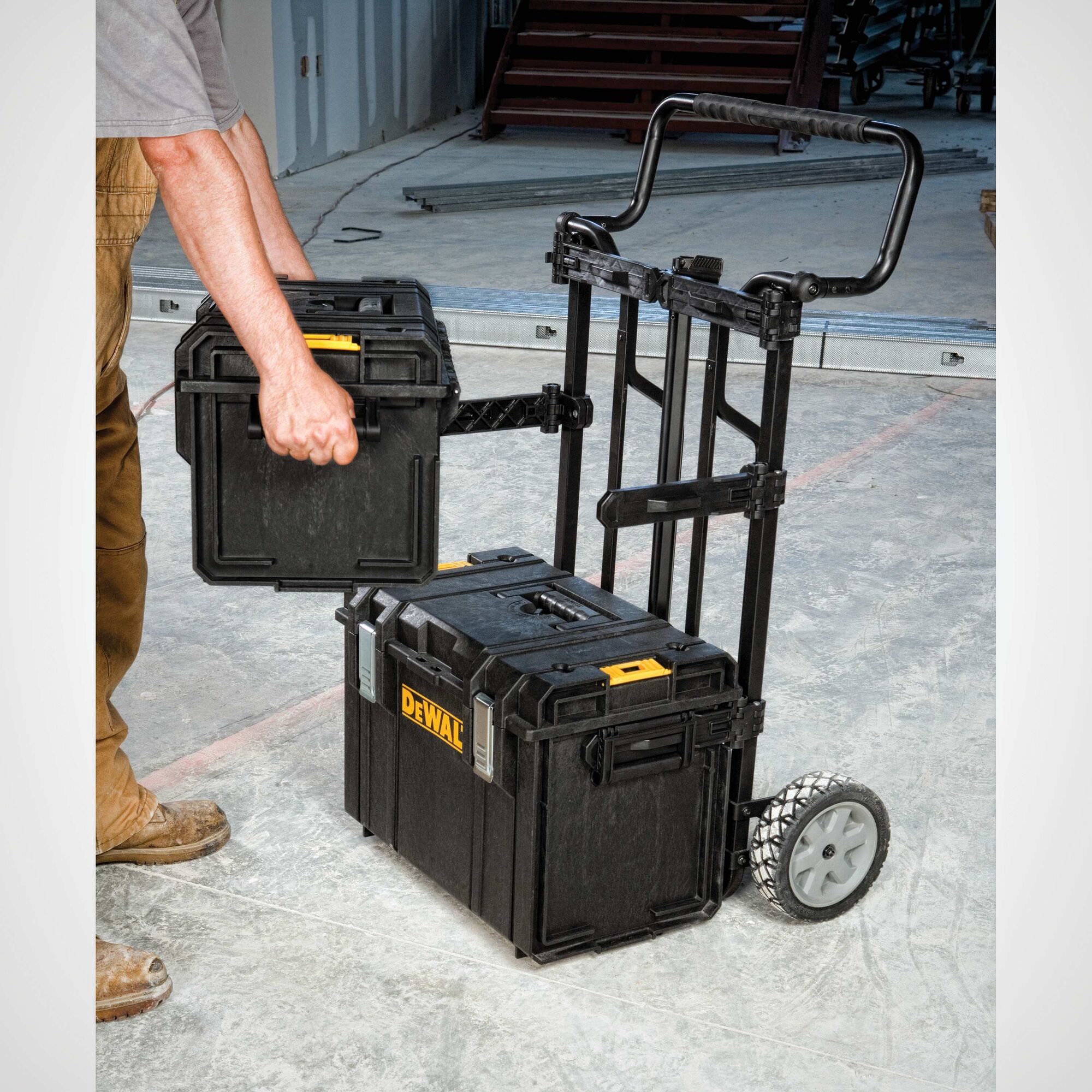 DS400 Case Stackable Tough Tool Storage Box Dewalt Toughsystem Twin Pack DS300 