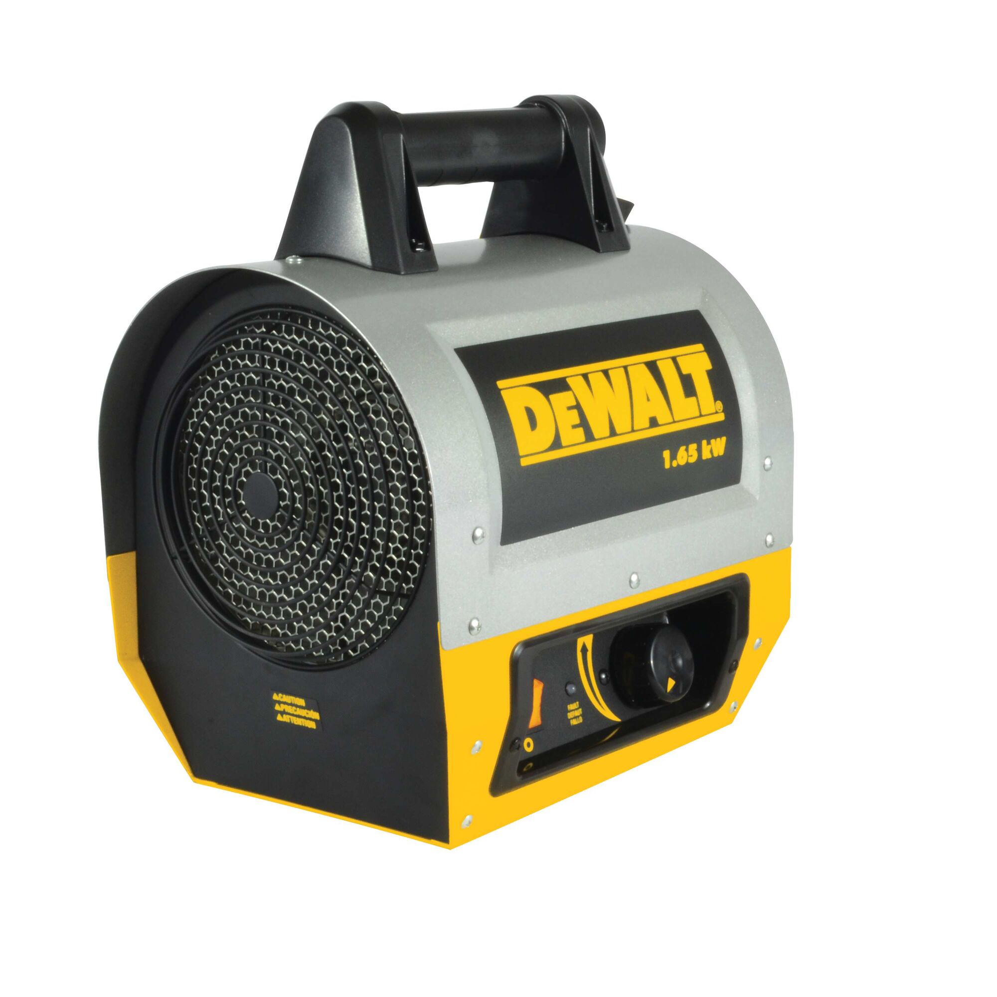 DeWALT® Portable Forced Air Electric Heater W/ Adjustable Thermostat, 120V,  1 Phase, 1650 Watt