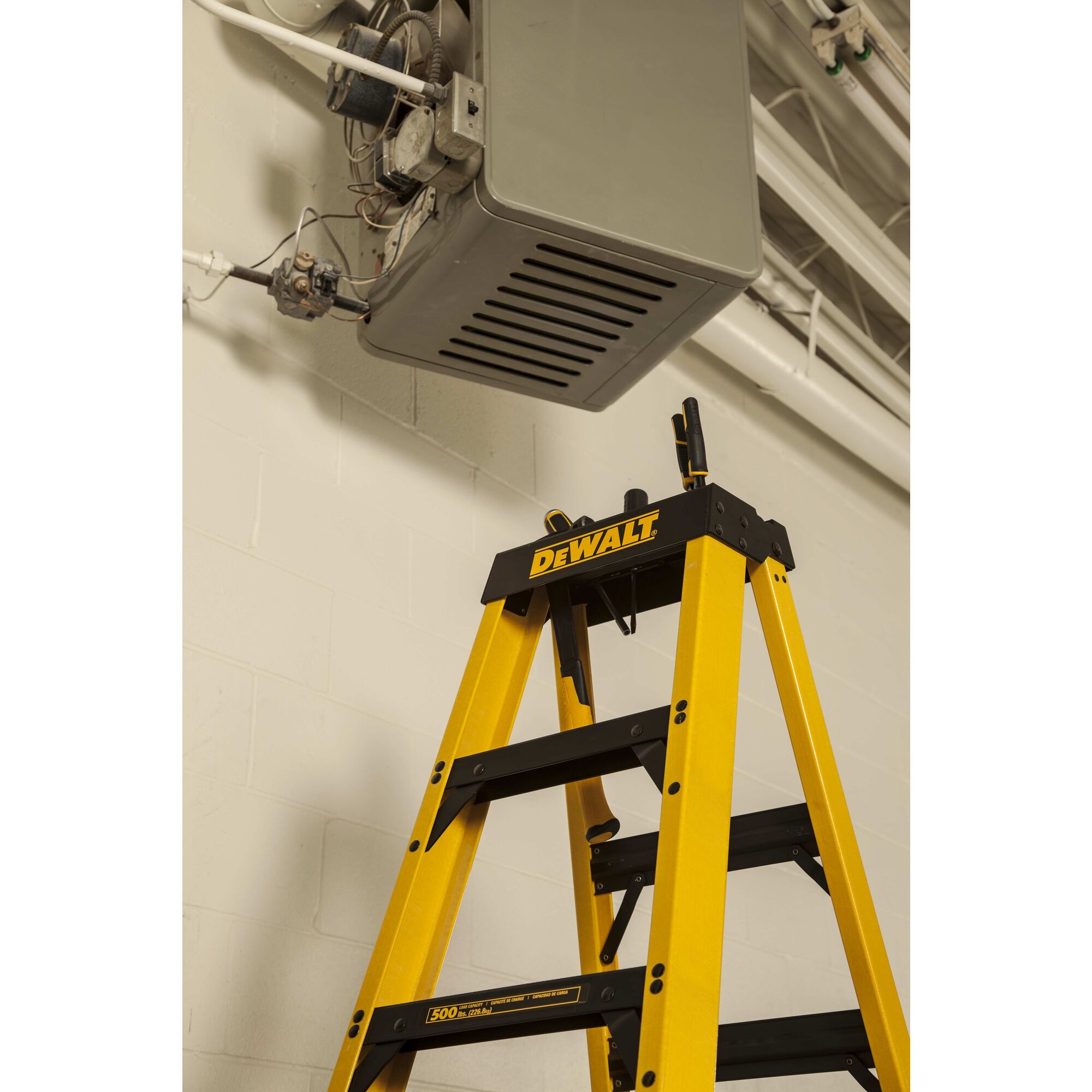 8 Fiberglass Stepladder 500 lbs. Load Capacity DEWALT