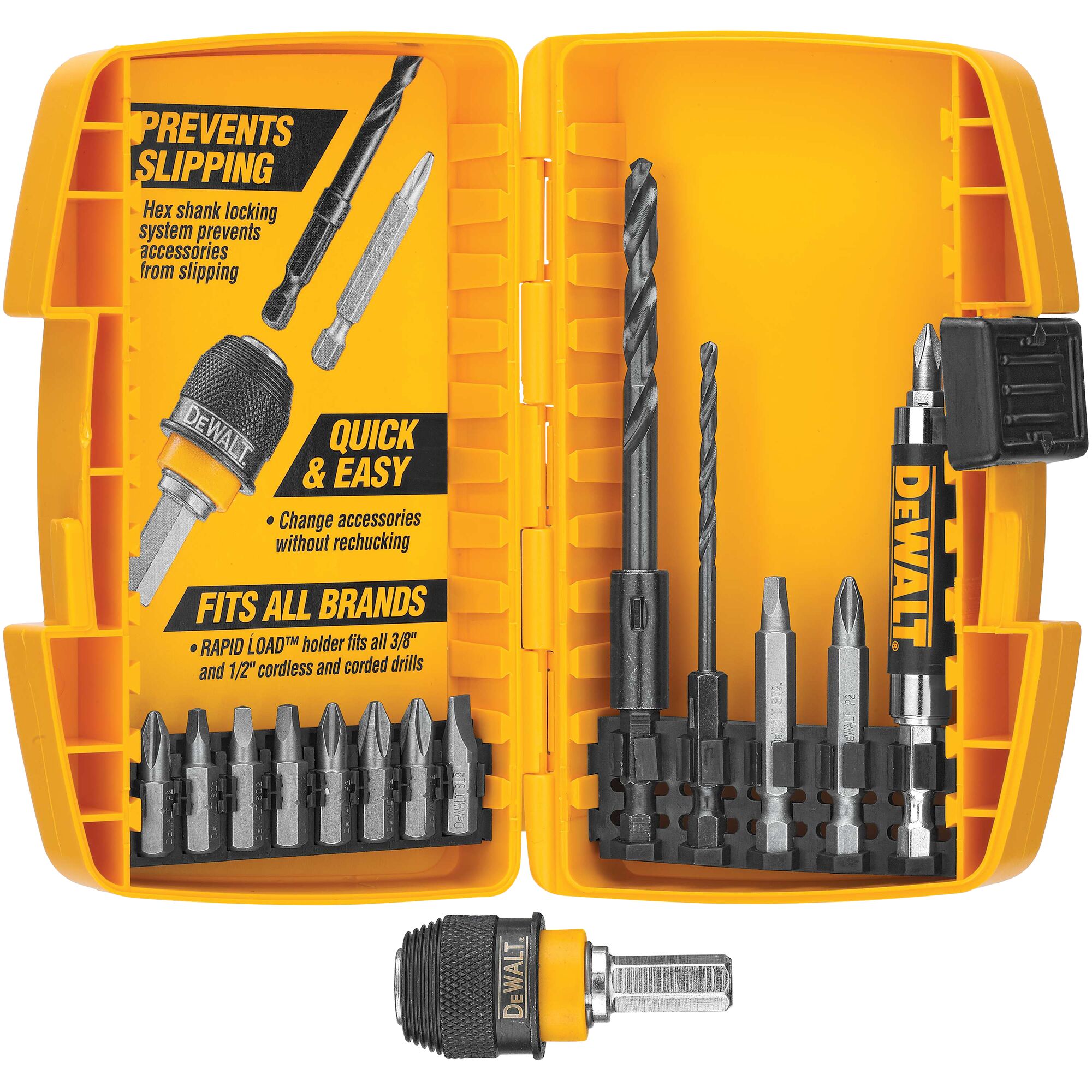 Dewalt rapid load quick change accessory system hotsell