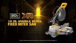Video Application video for the 20V MAX* XR® 10 in. Double Bevel Fixed Miter Saw