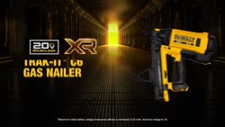 Video Feature and benefit video for DEWALT Trak-It C6 Gas Nailer.