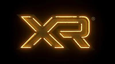 DEWALT XR logo in yellow on a black background.