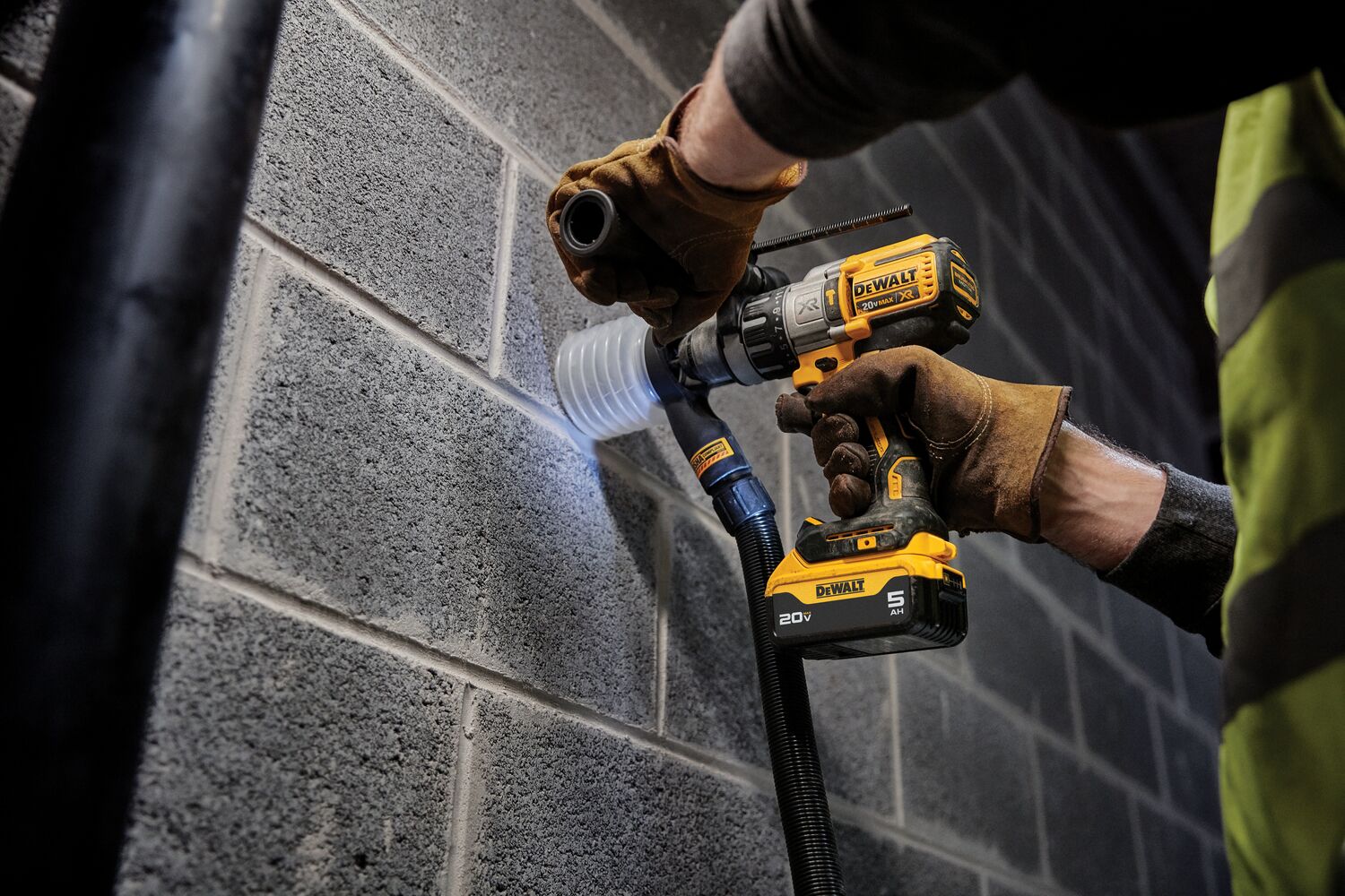 Application using the 20V MAX* XR® Brushless Cordless 3-Speed 1/2 in. Hammer Drill/Driver Kit