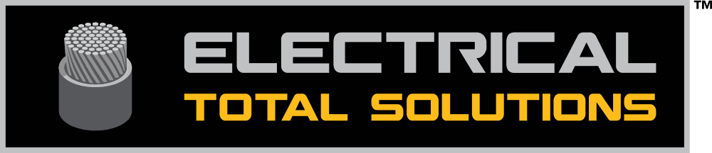 Logo with a graphic of a bundled electrical wire and the text 'ELECTRICAL TOTAL SOLUTIONS' on a black background.