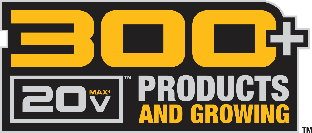 DEWALT 20V MAX 300+ Products and growing